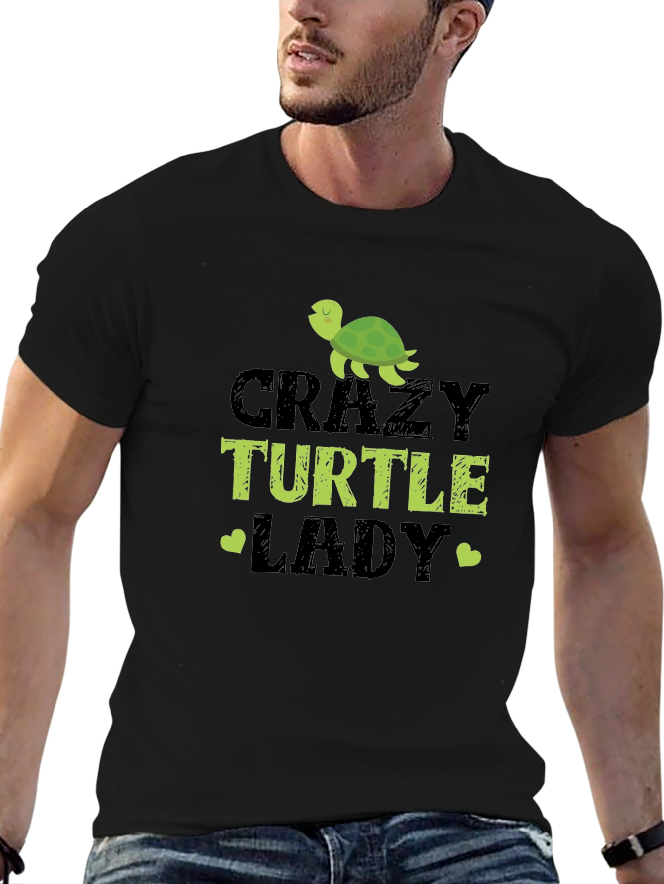 Crazy Turtle Lady T-Shirt - Unique Graphic Tee