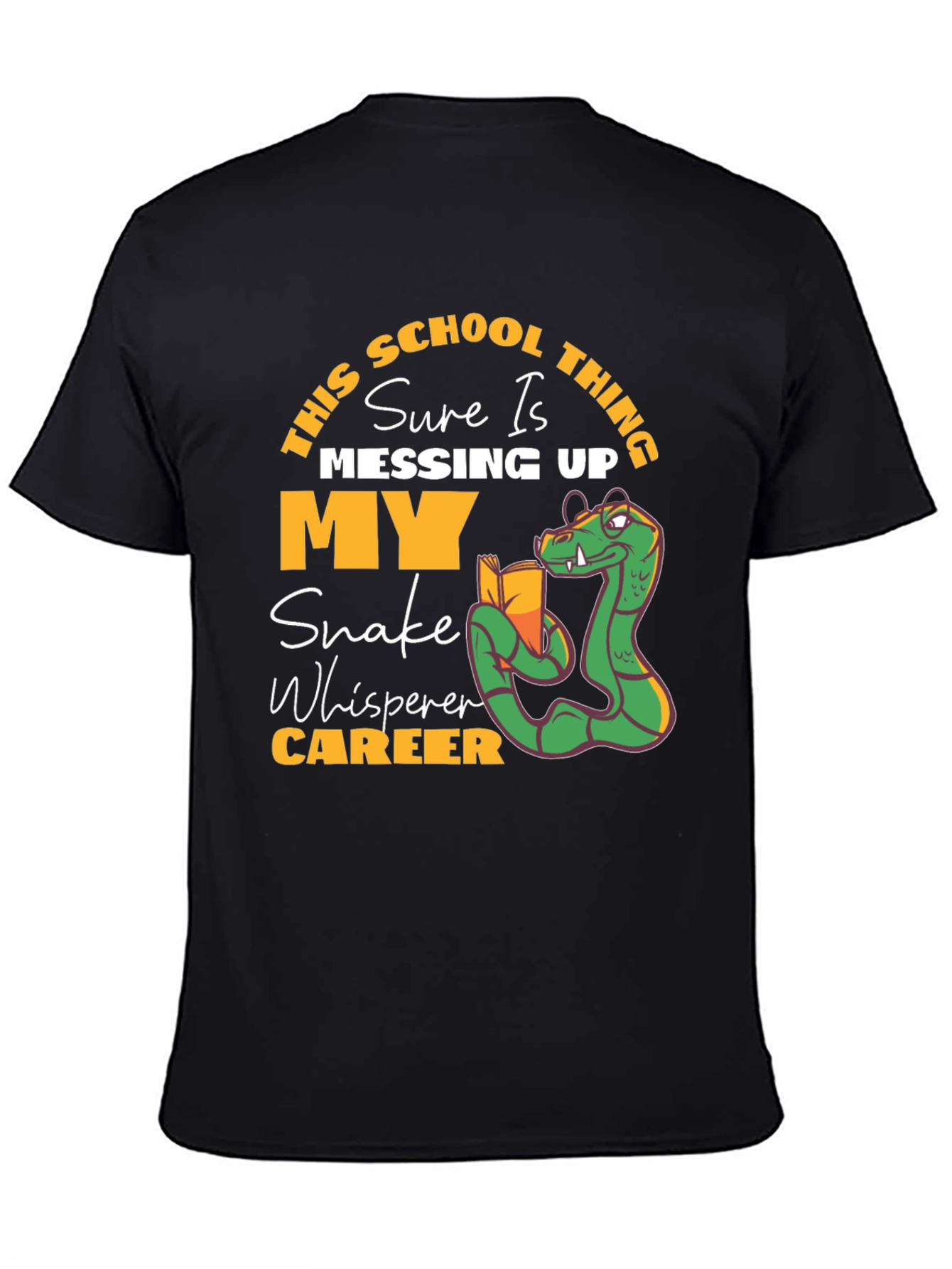 Funny Snake Whisperer School T-Shirt