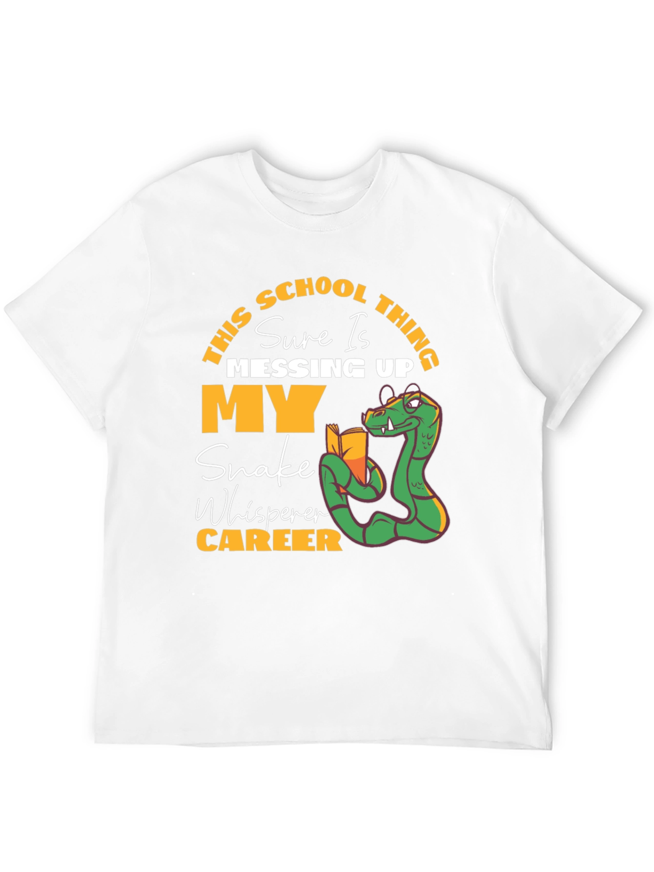 Funny Snake Whisperer School T-Shirt