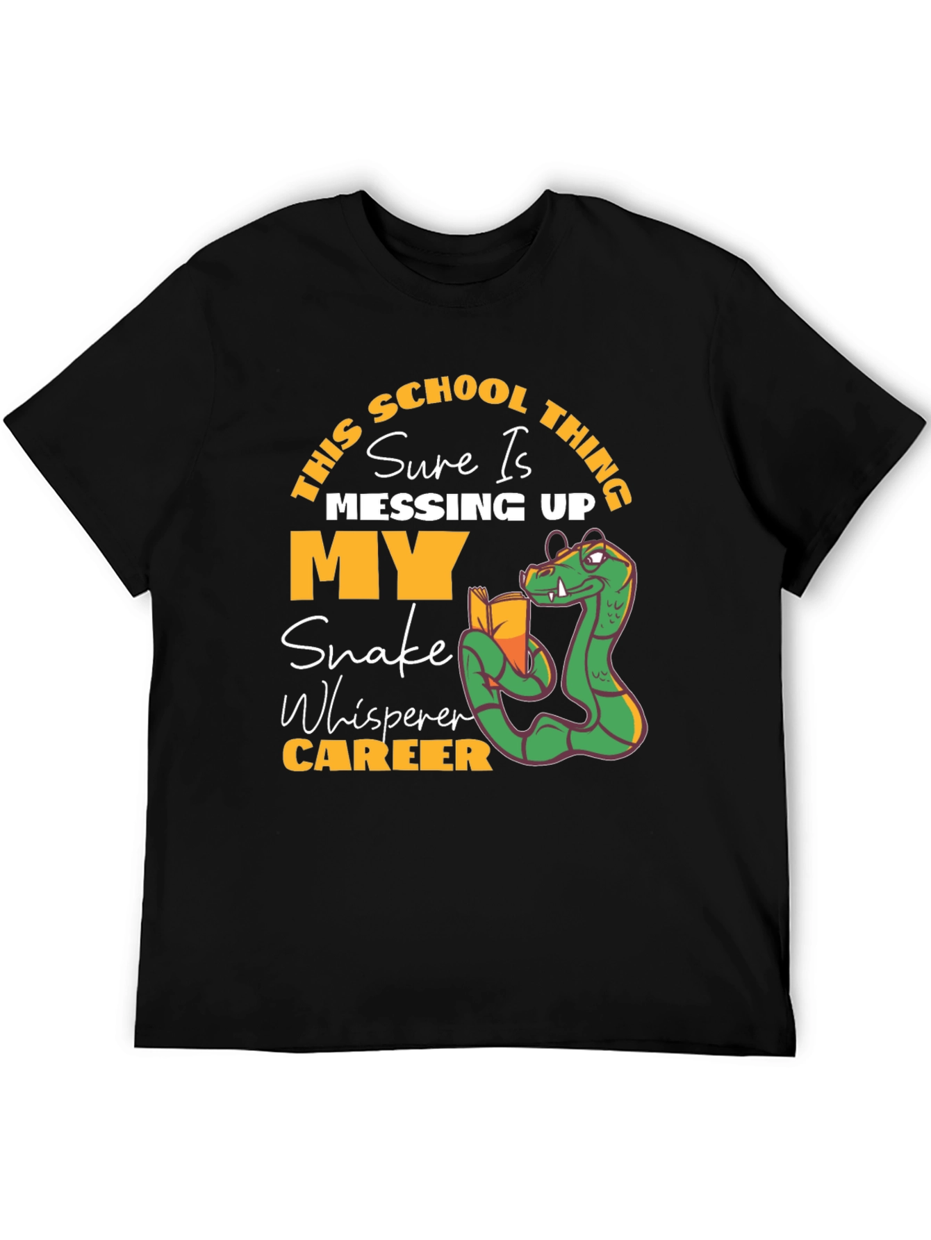 Funny Snake Whisperer School T-Shirt