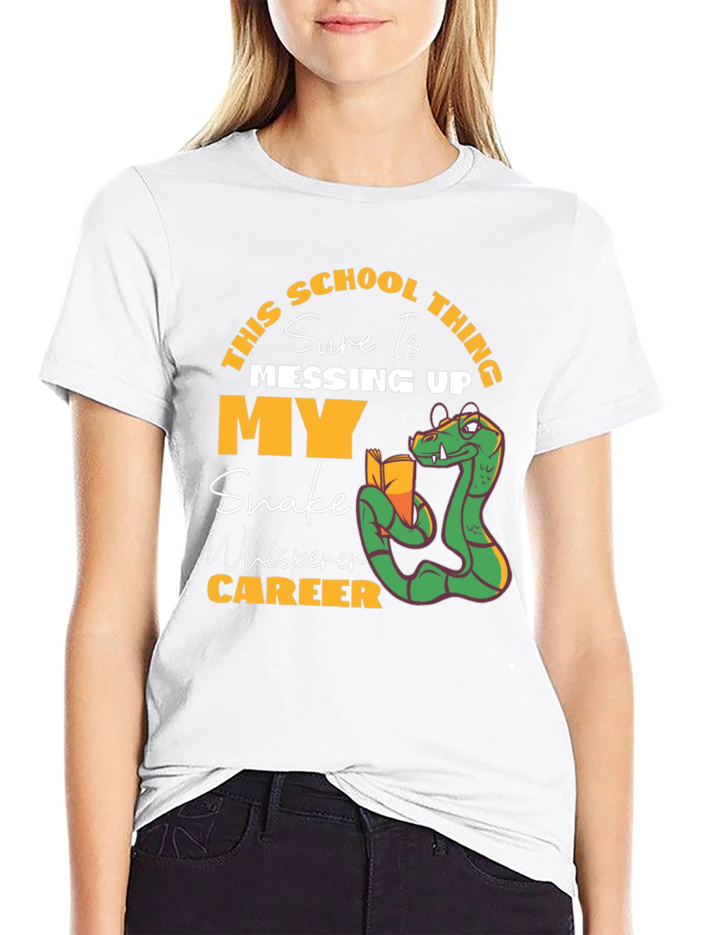 Funny Snake Whisperer School T-Shirt