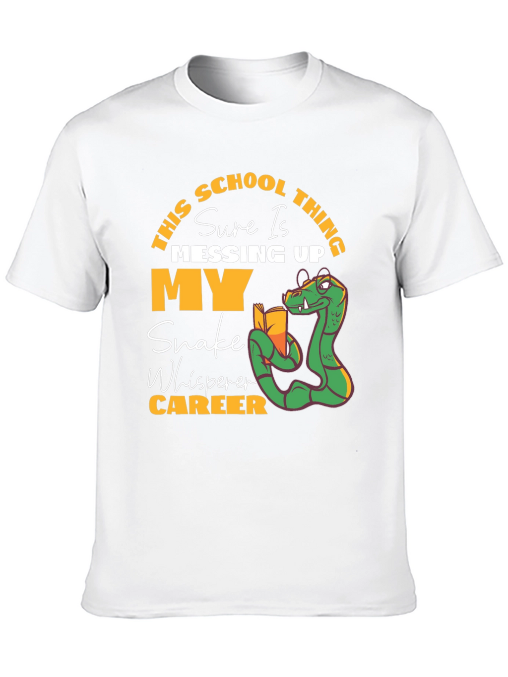 Funny Snake Whisperer School T-Shirt
