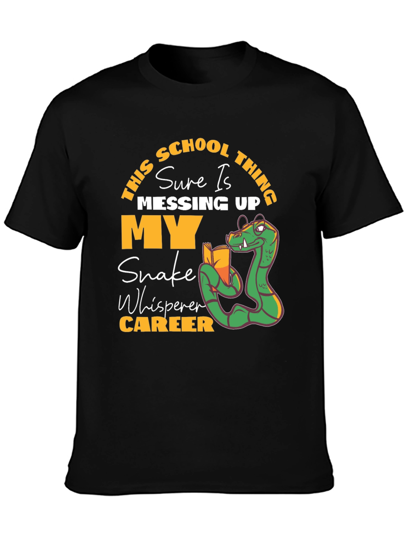 Funny Snake Whisperer School T-Shirt