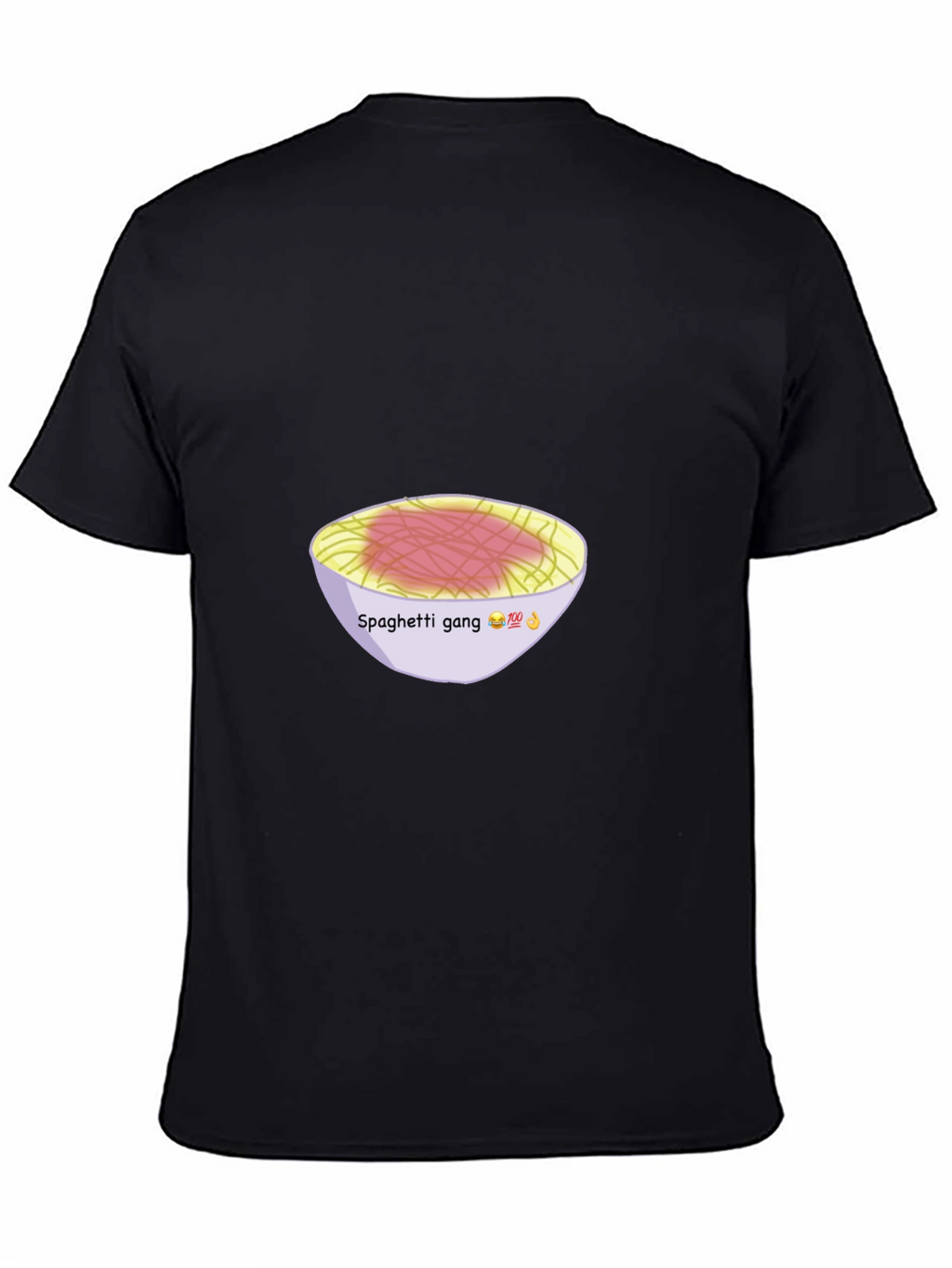 Spaghetti Gang Graphic Tee - Unisex Black T-Shirt
