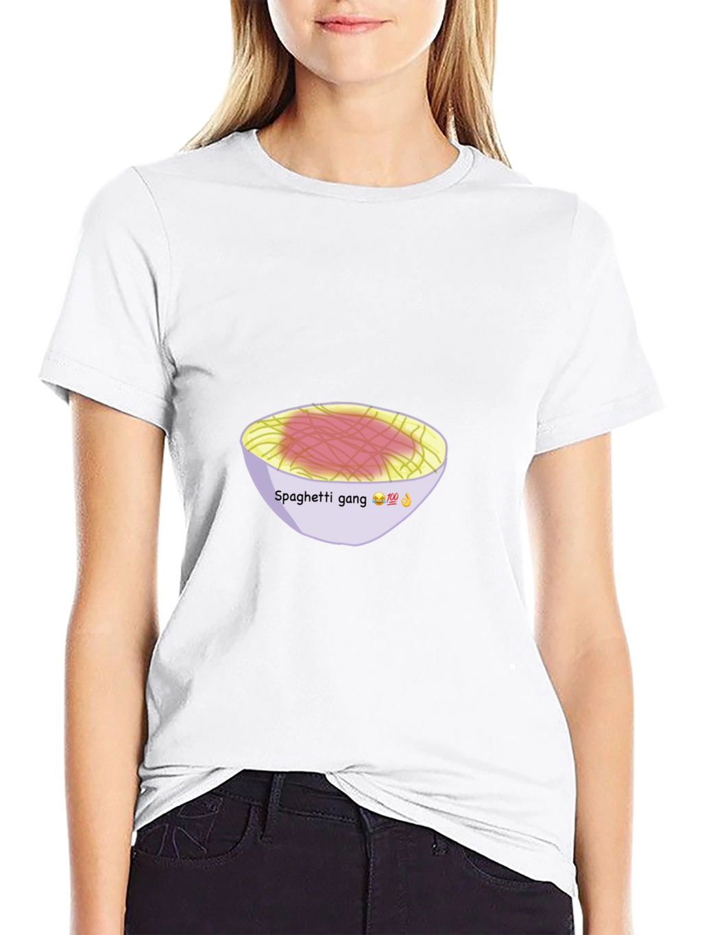 Spaghetti Gang Graphic Tee - Unisex Black T-Shirt