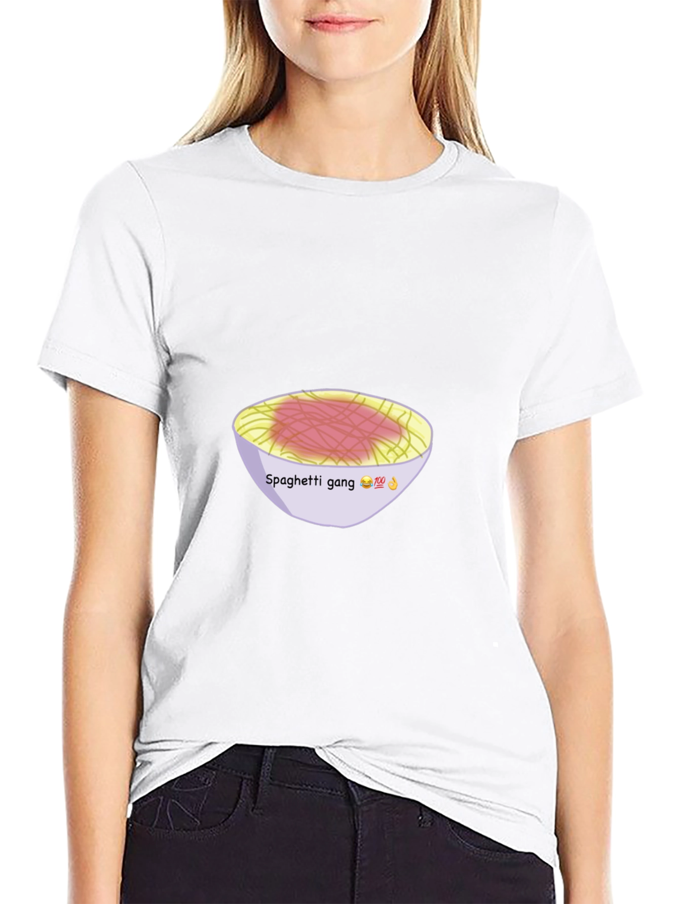 Spaghetti Gang Graphic Tee - Unisex Black T-Shirt