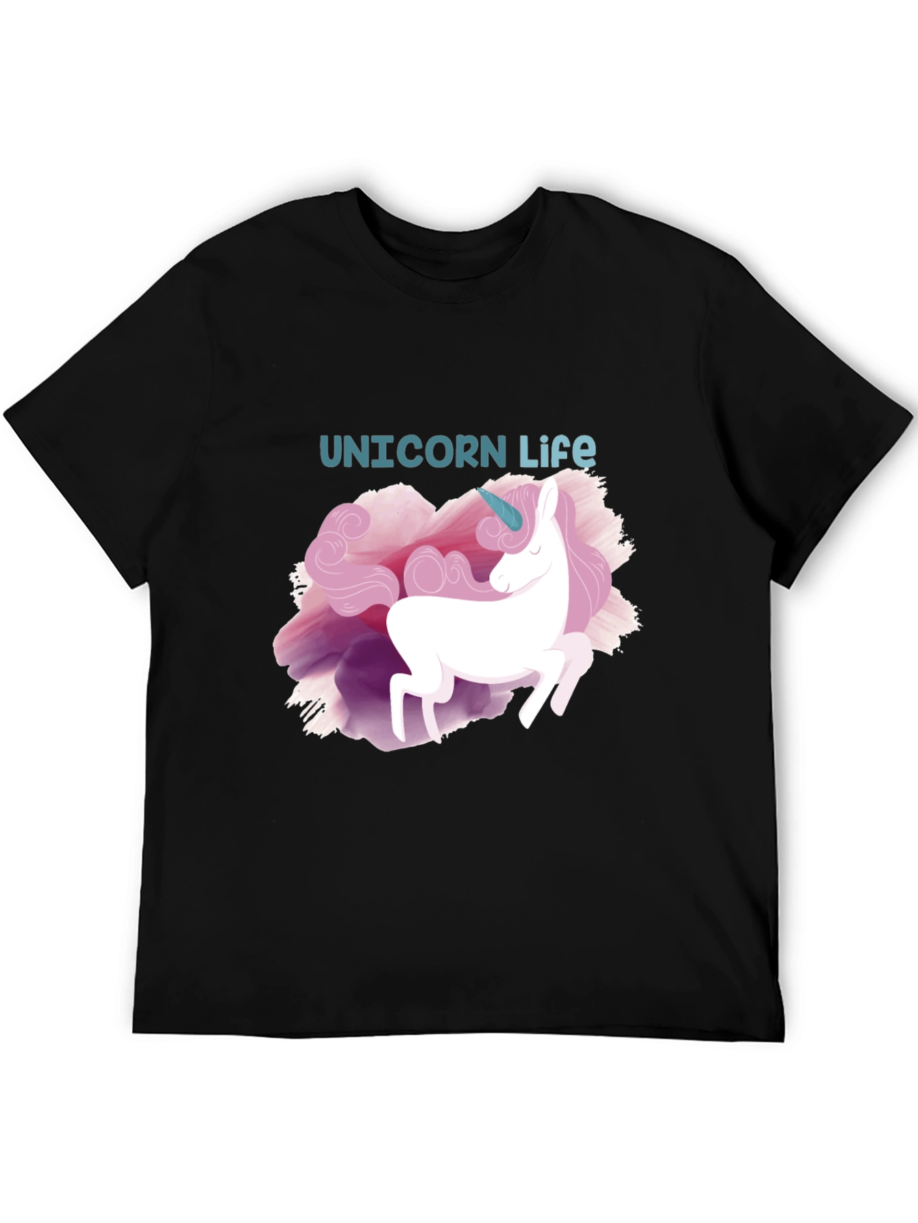Unicorn Life Black T-Shirt - Stylish Graphic Tee