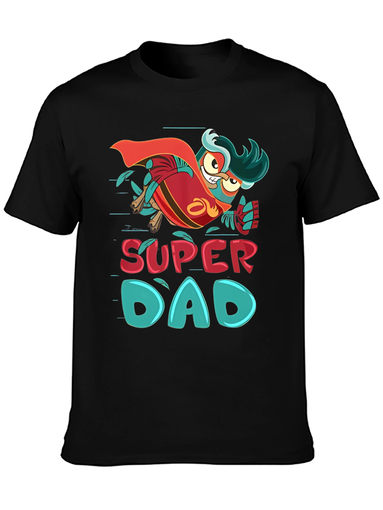 Super Dad Owl Hero T-Shirt - Fathers Day Gift
