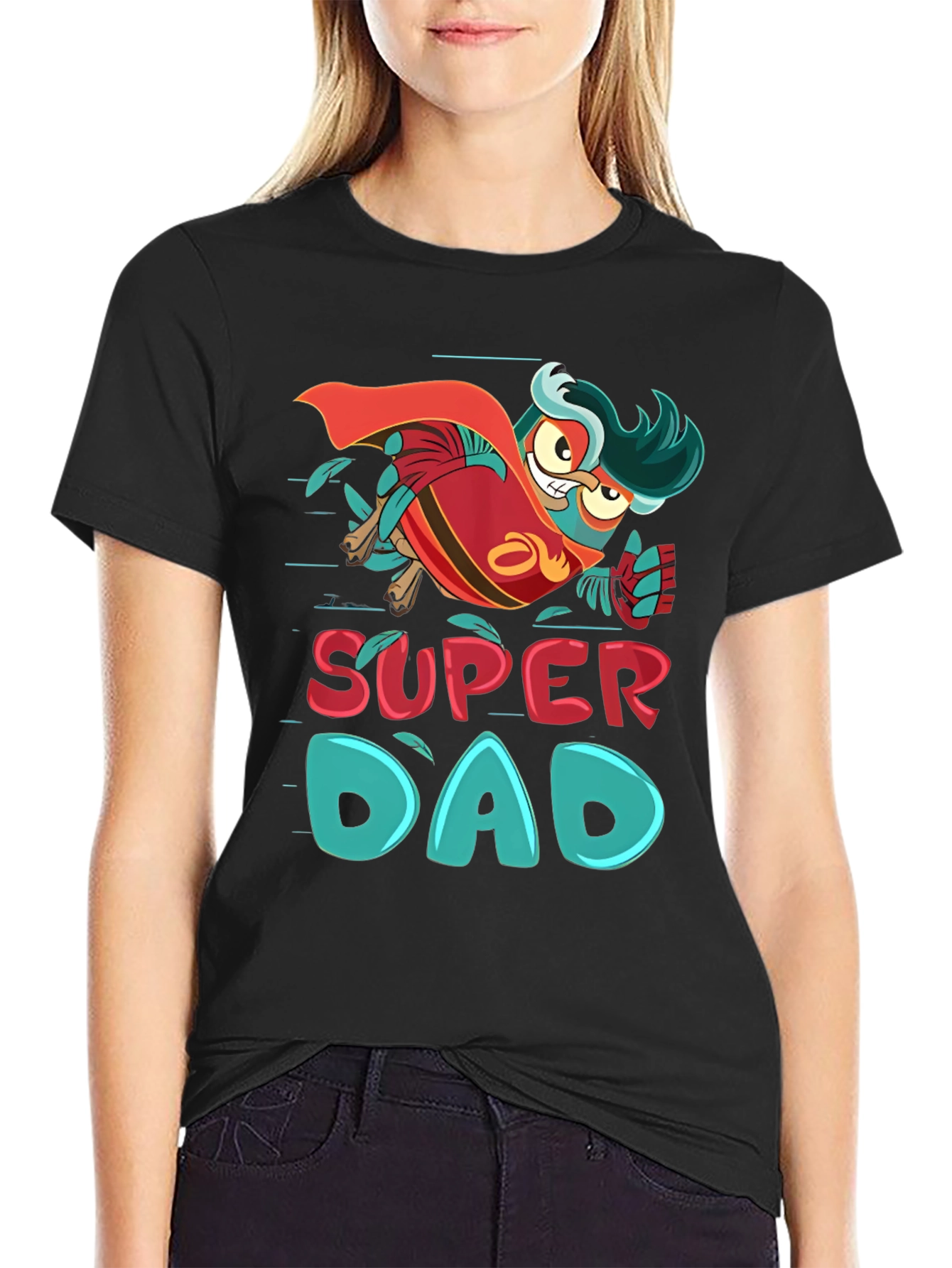 Super Dad Owl Hero T-Shirt - Fathers Day Gift