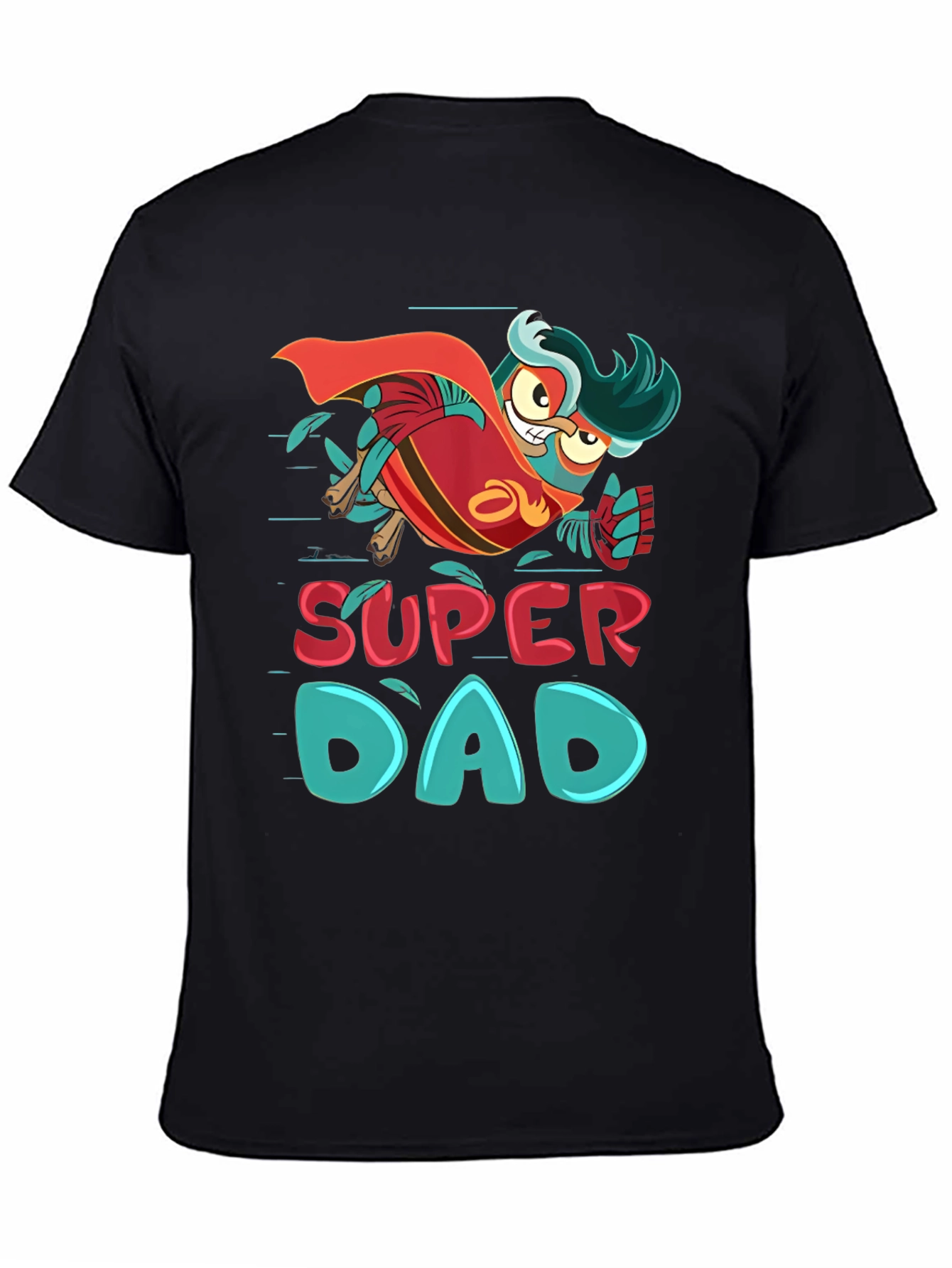 Super Dad Owl Hero T-Shirt - Fathers Day Gift