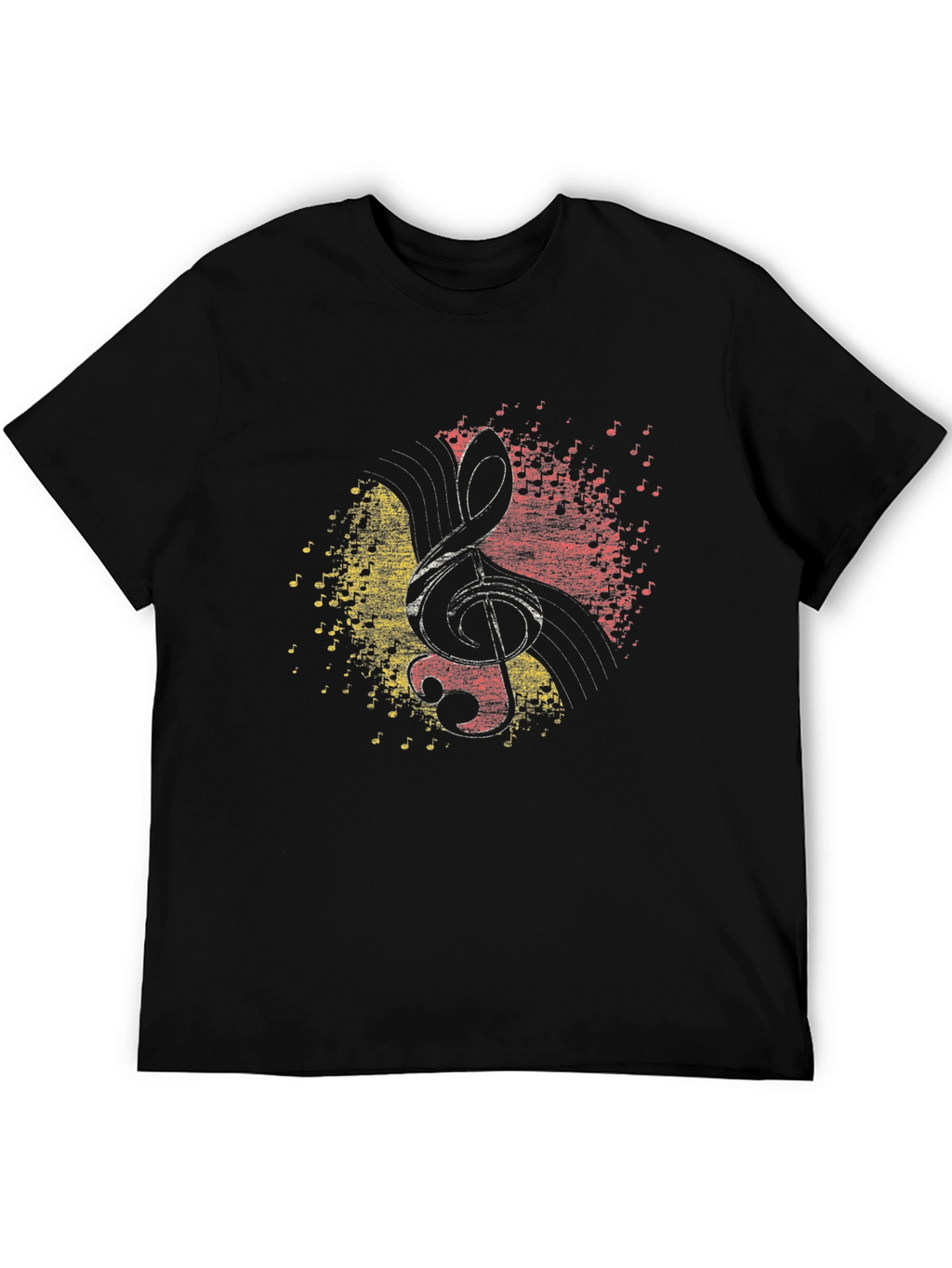 Treble Clef Music Notes Graphic T-Shirt