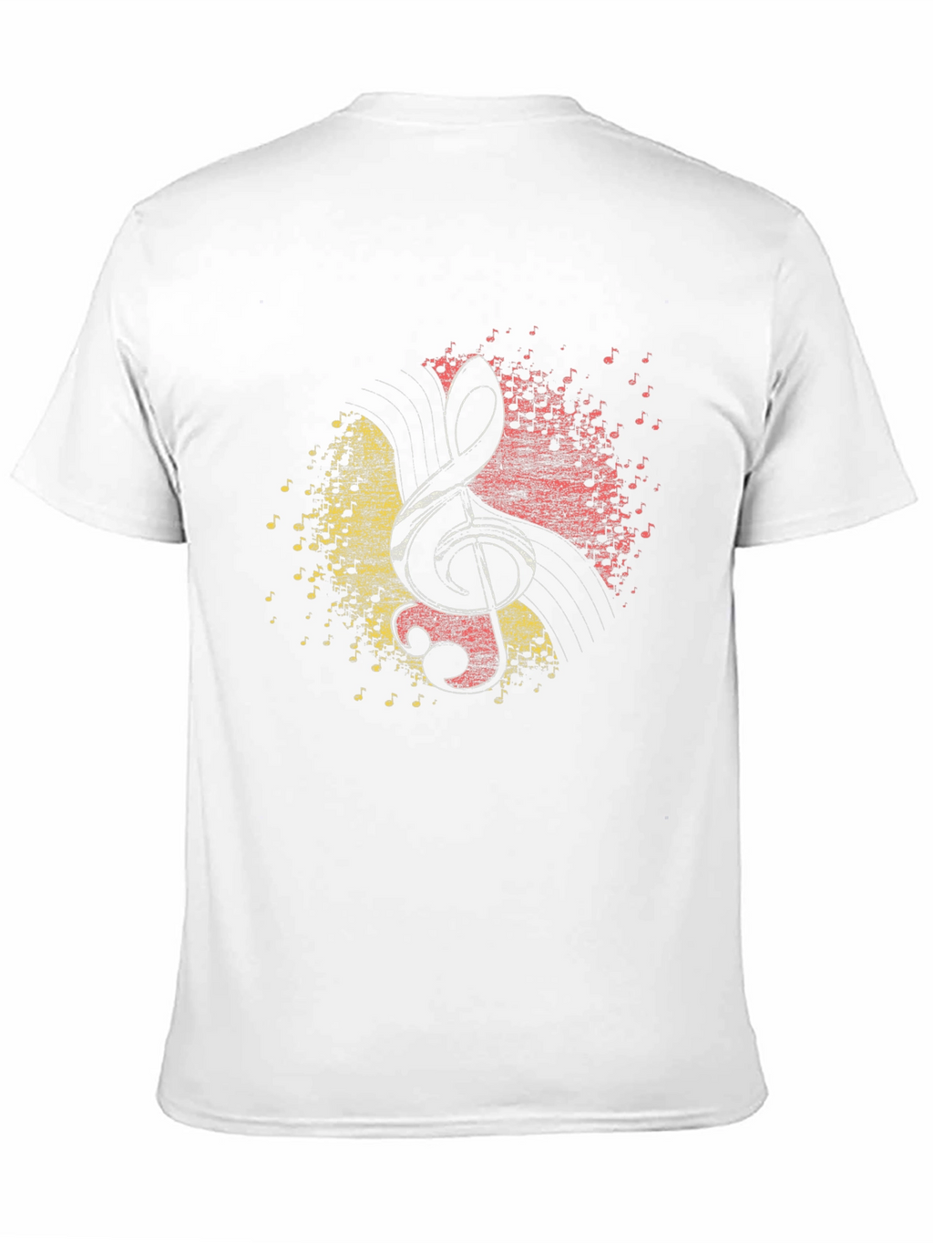 Treble Clef Music Notes Graphic T-Shirt