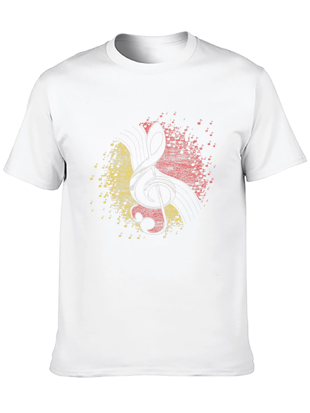 Treble Clef Music Notes Graphic T-Shirt