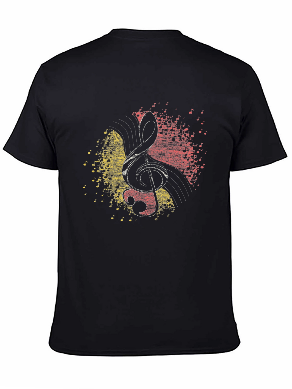 Treble Clef Music Notes Graphic T-Shirt