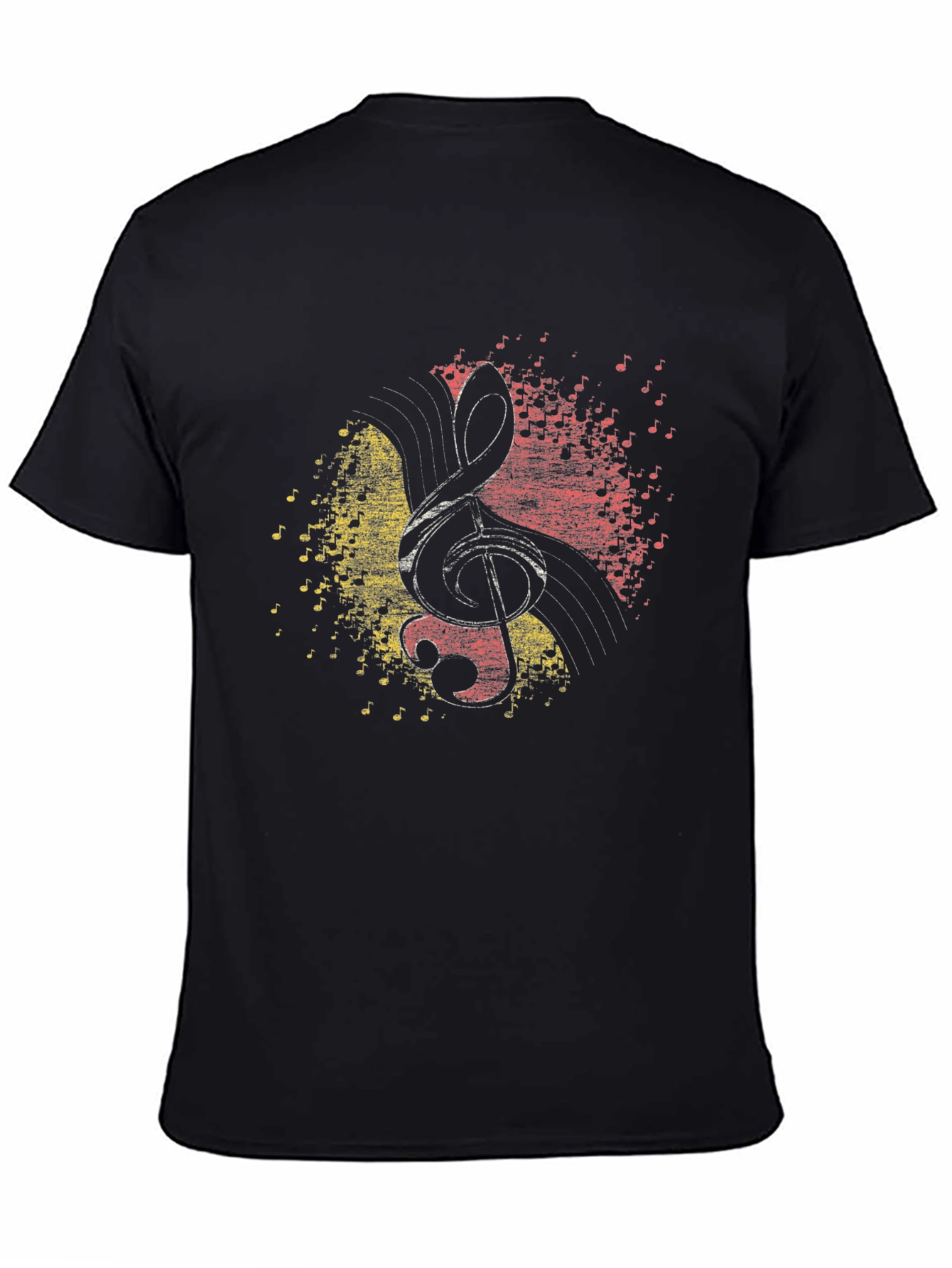 Treble Clef Music Notes Graphic T-Shirt