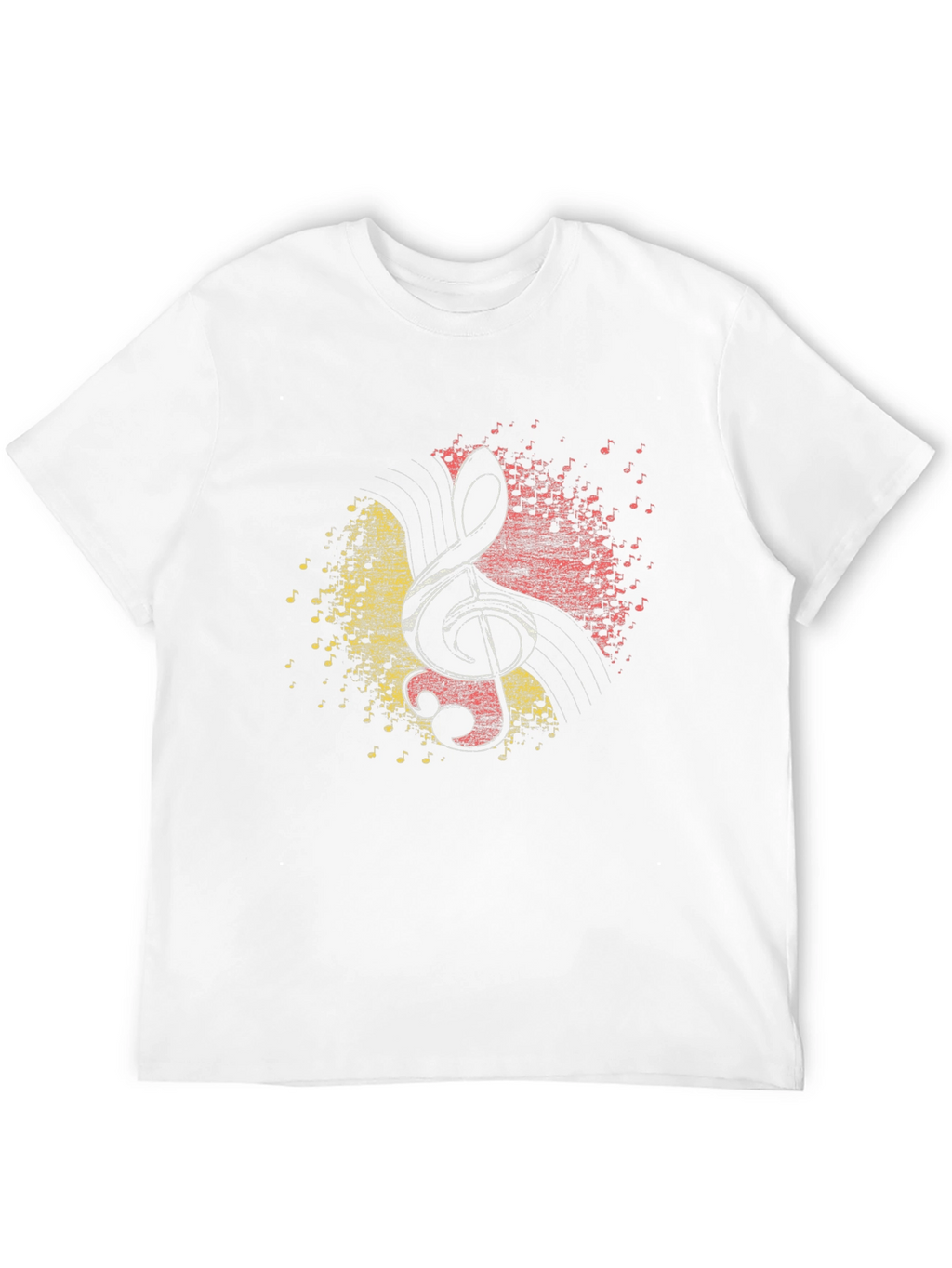 Treble Clef Music Notes Graphic T-Shirt