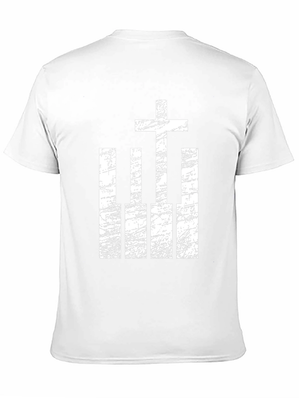 Cross and Piano Keys Graphic T-Shirt