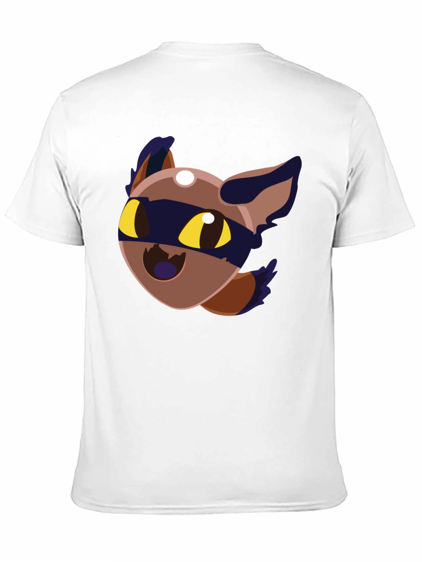 Cartoon Raccoon Graphic Black T-Shirt