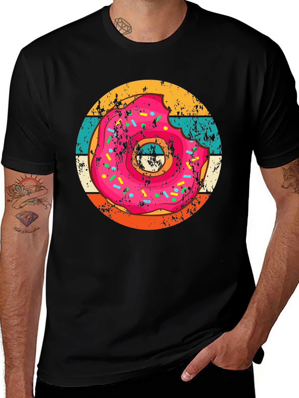 Retro Donut T-Shirt - Sweet Treat Tee