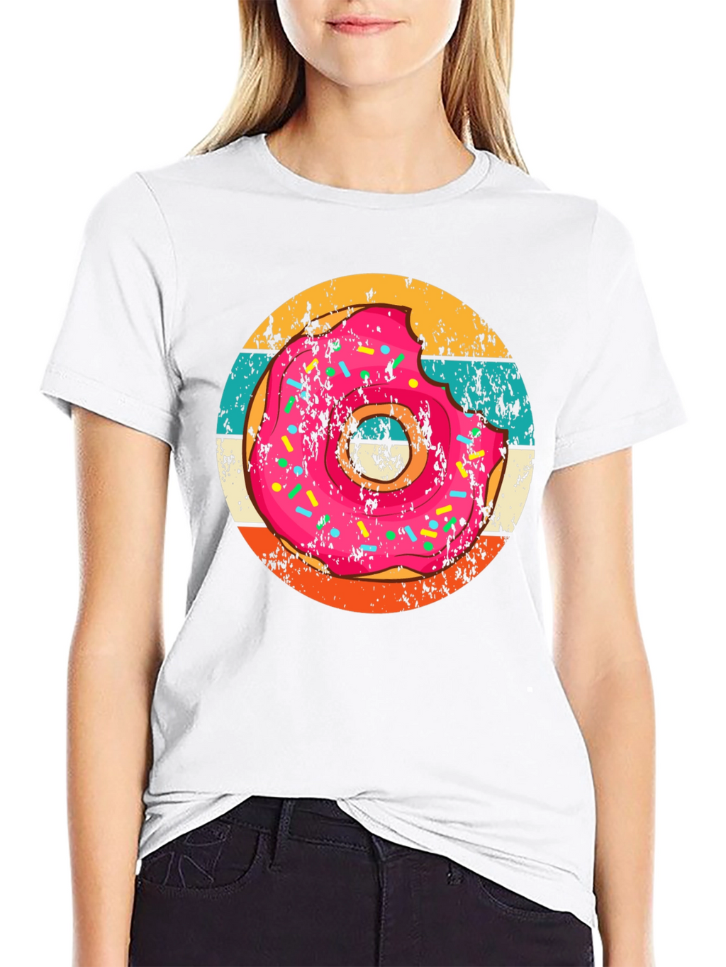 Retro Donut T-Shirt - Sweet Treat Tee