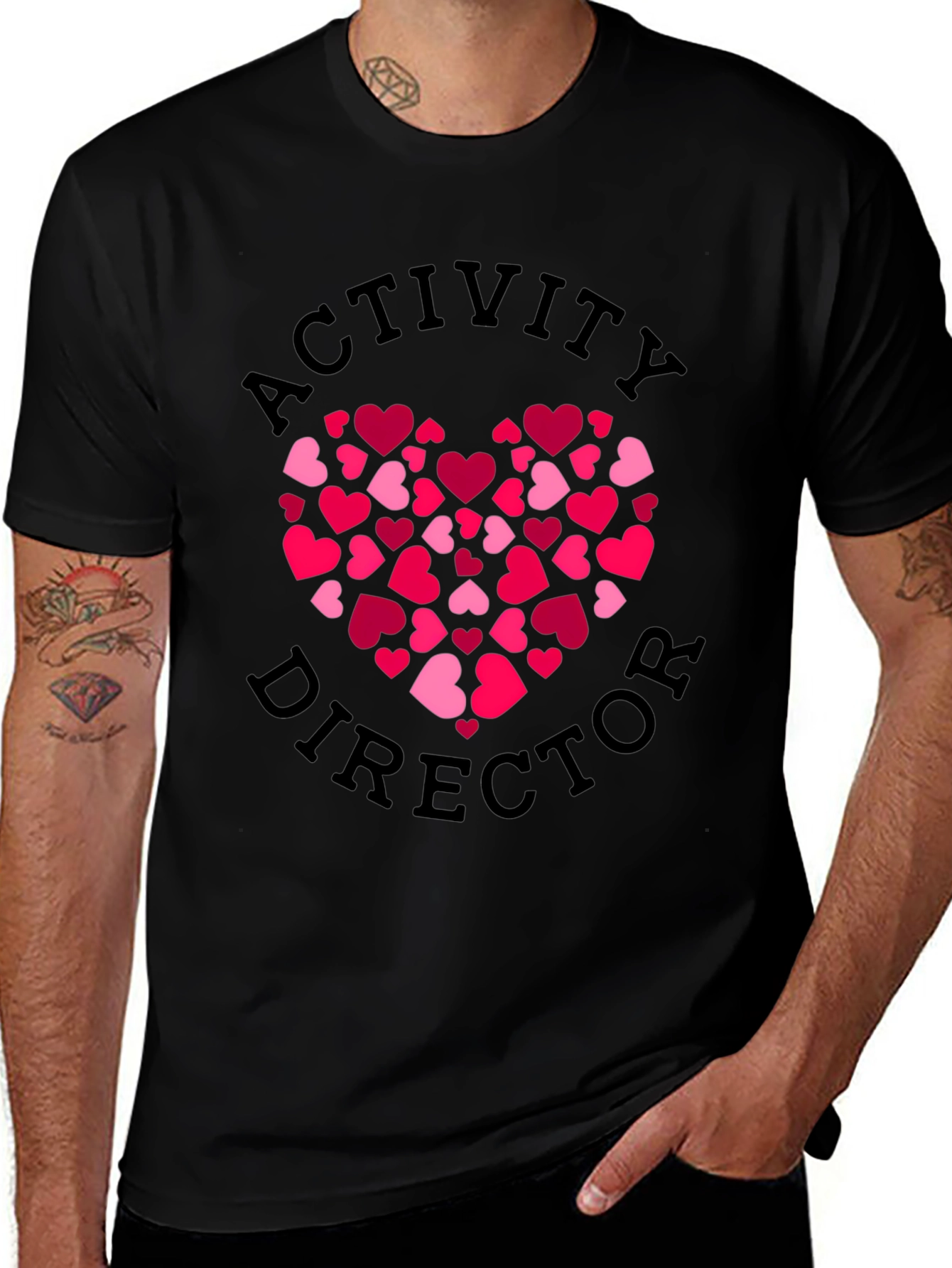 Activity Director Heart T-Shirt - Valentines Day Staff Tee