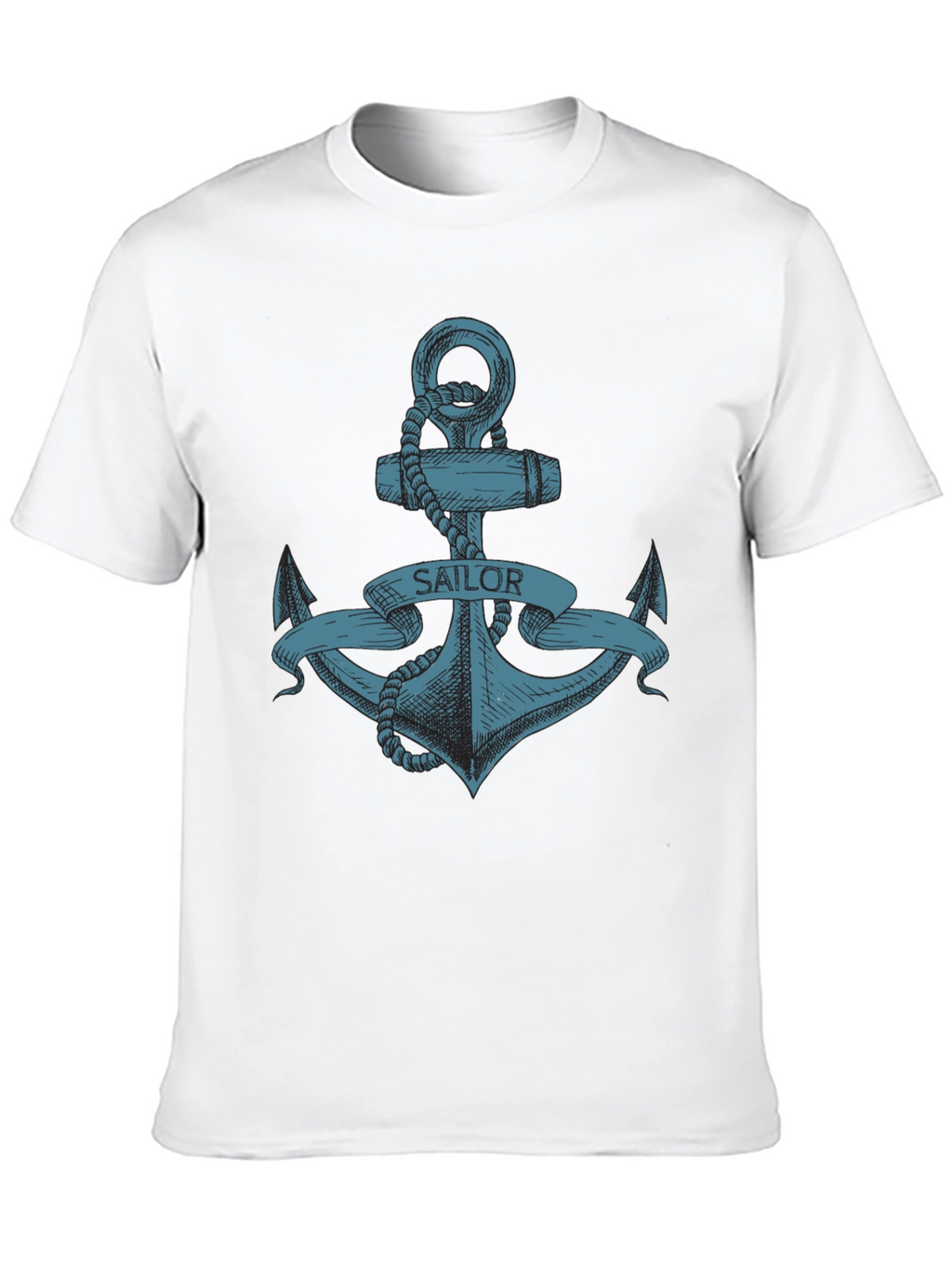 Sailor Anchor Graphic T-Shirt - Black