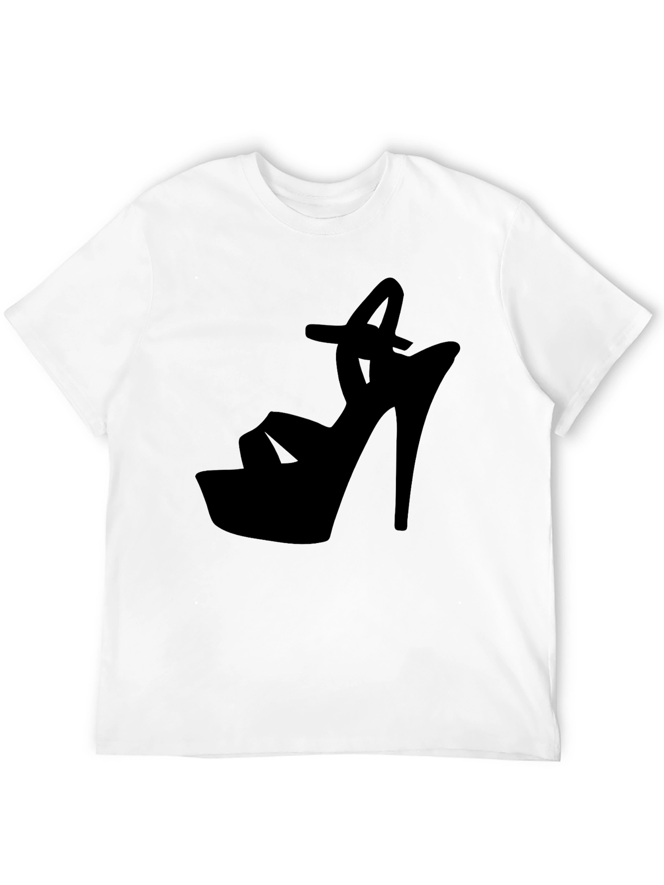 Black High Heel Silhouette Graphic Tee