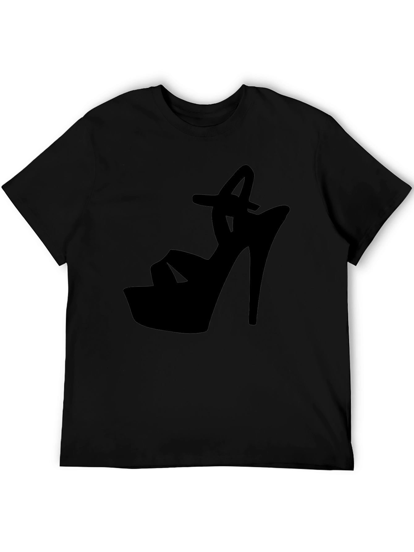 Black High Heel Silhouette Graphic Tee
