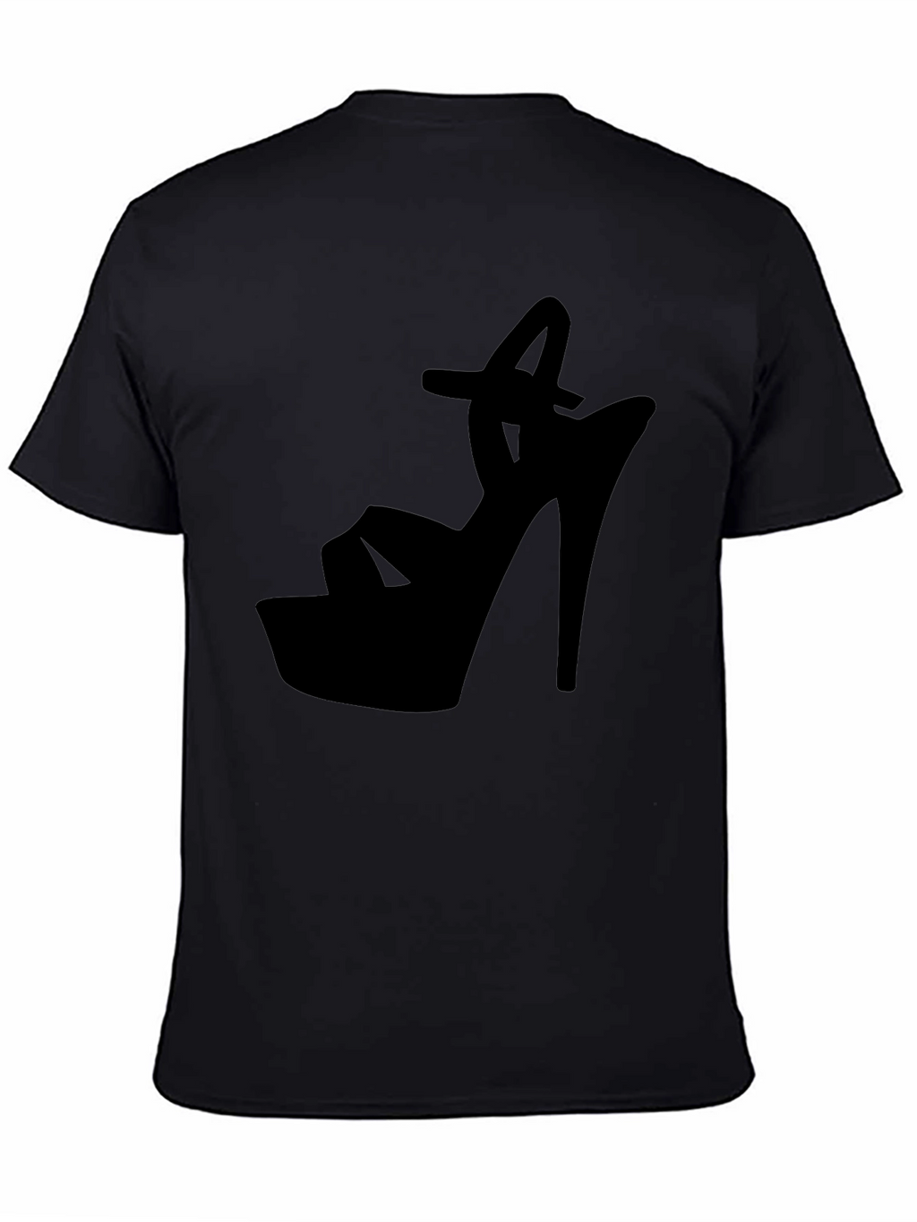 Black High Heel Silhouette Graphic Tee