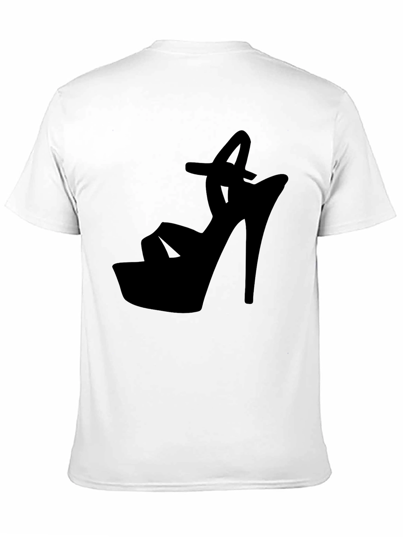 Black High Heel Silhouette Graphic Tee