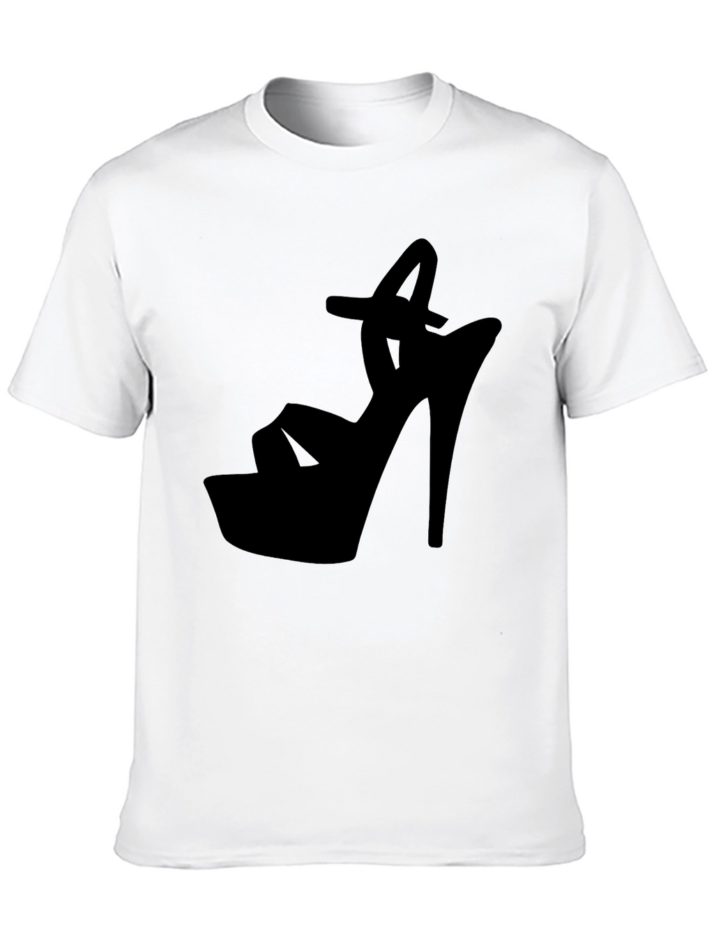 Black High Heel Silhouette Graphic Tee