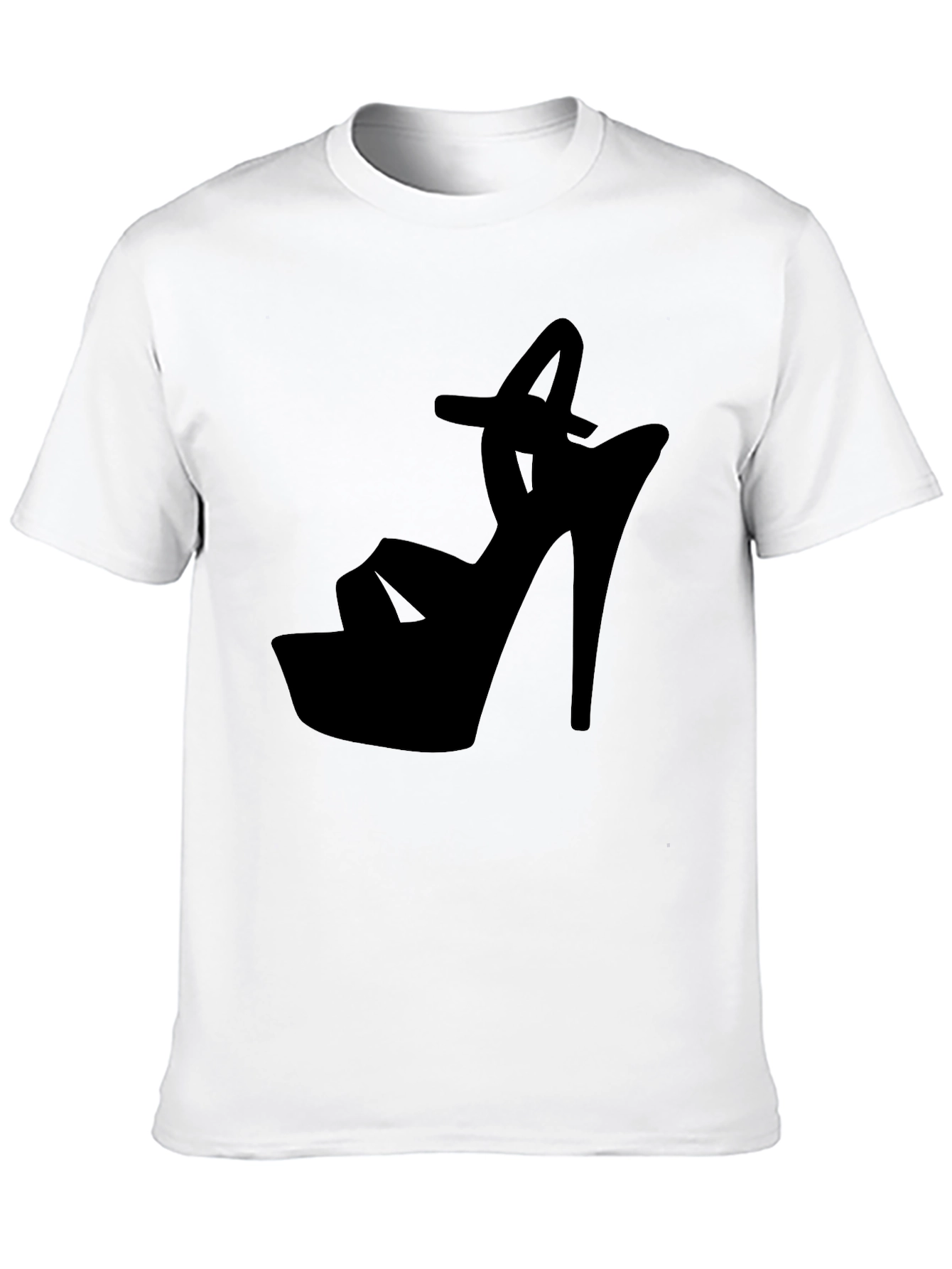 Black High Heel Silhouette Graphic Tee