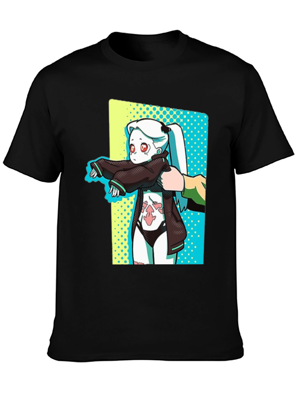 Anime Graphic T-Shirt - Cyberpunk Style
