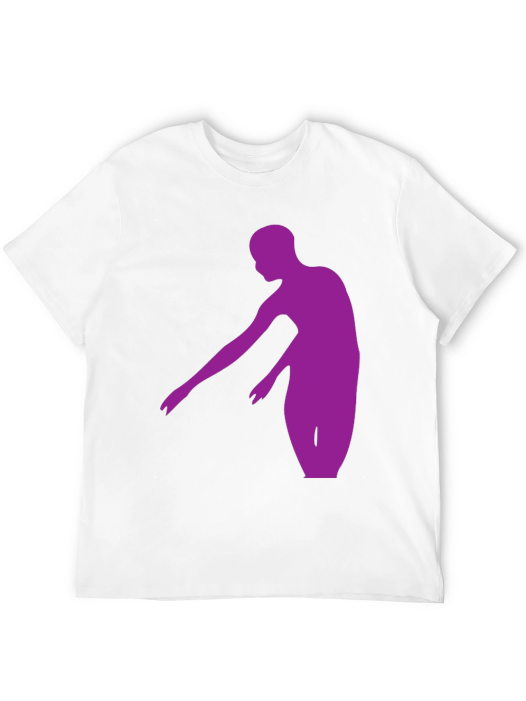 Purple Dancer Graphic Tee - Stylish Mens Black T-Shirt