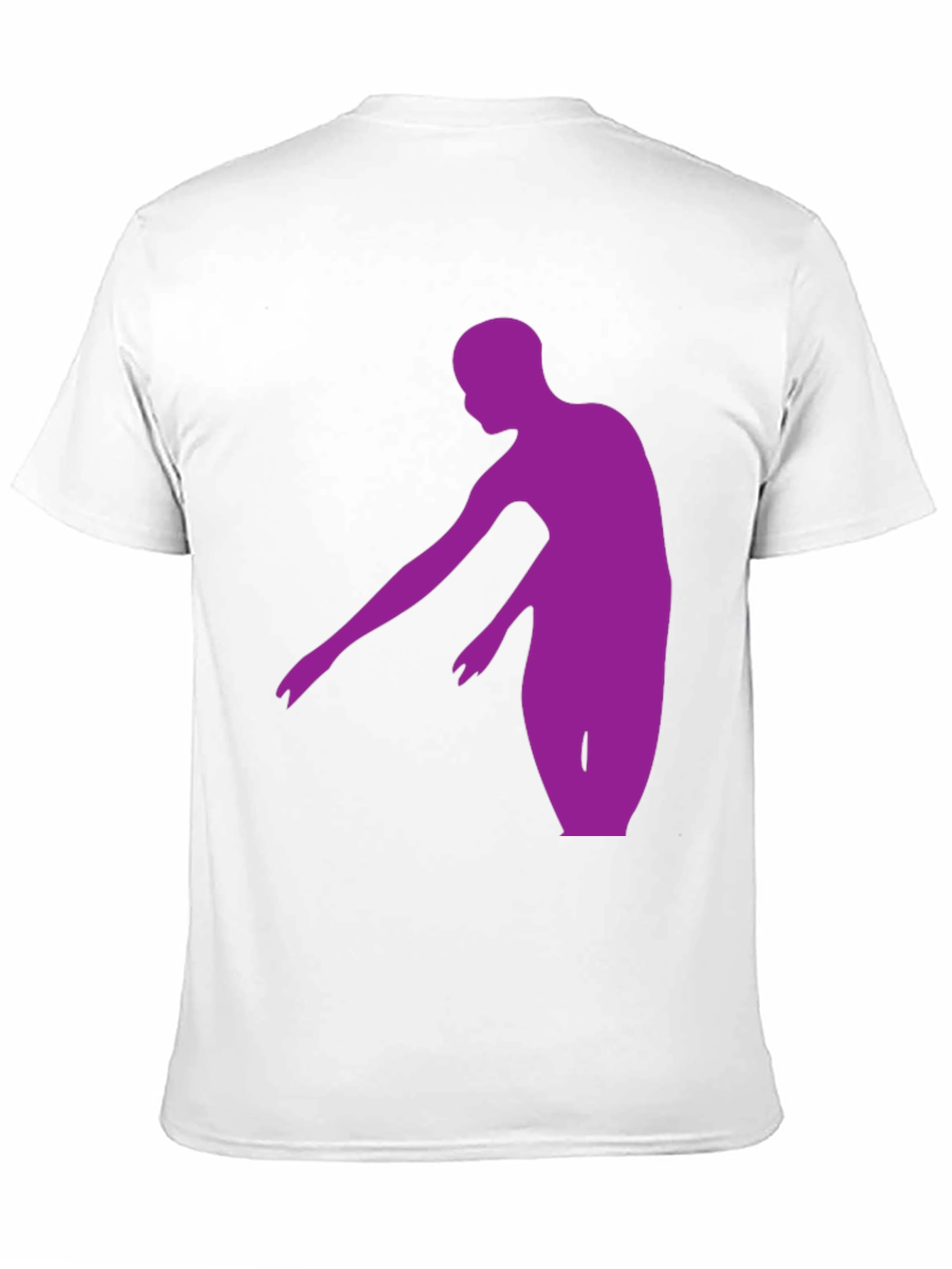 Purple Dancer Graphic Tee - Stylish Mens Black T-Shirt