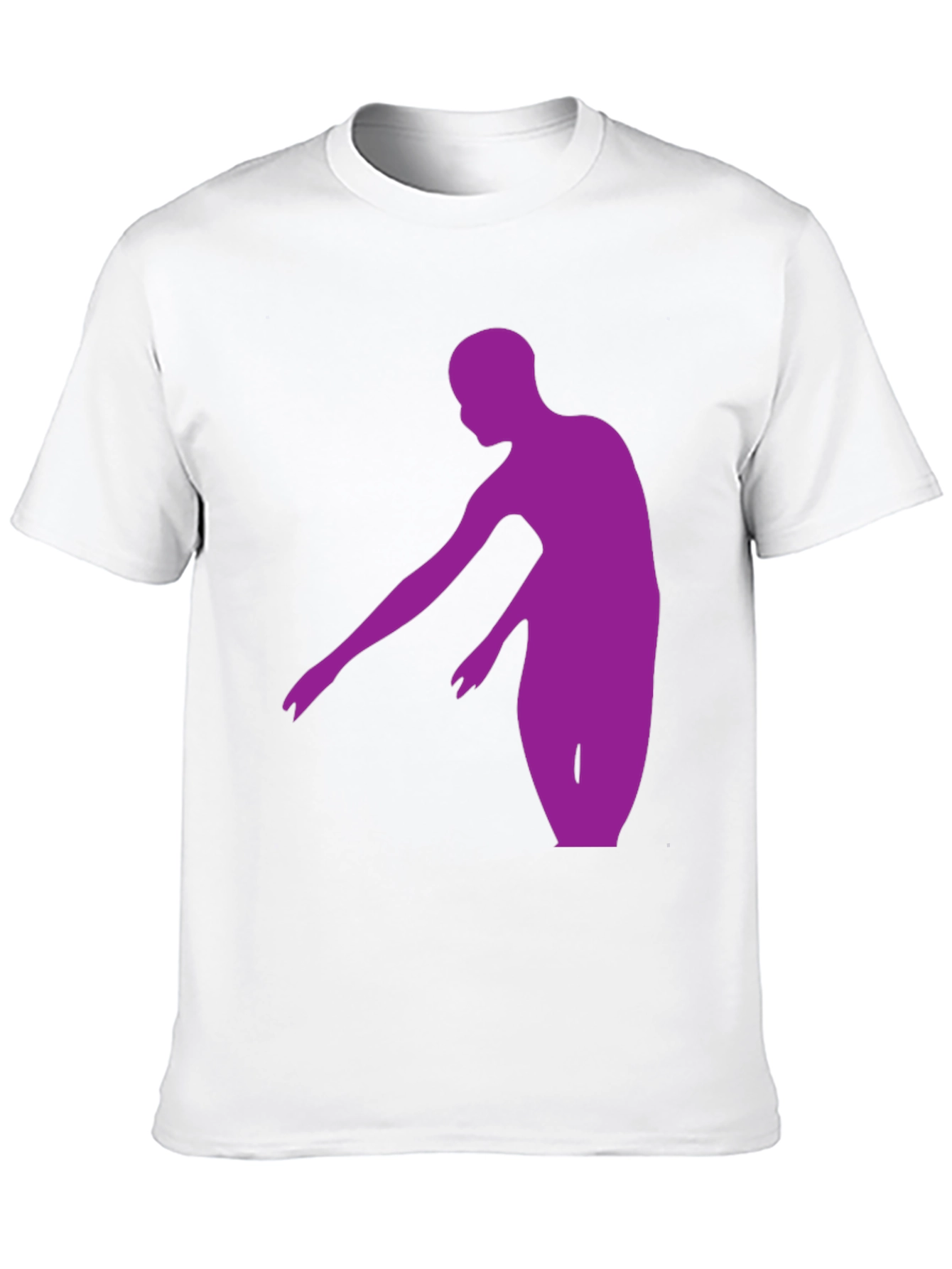Purple Dancer Graphic Tee - Stylish Mens Black T-Shirt