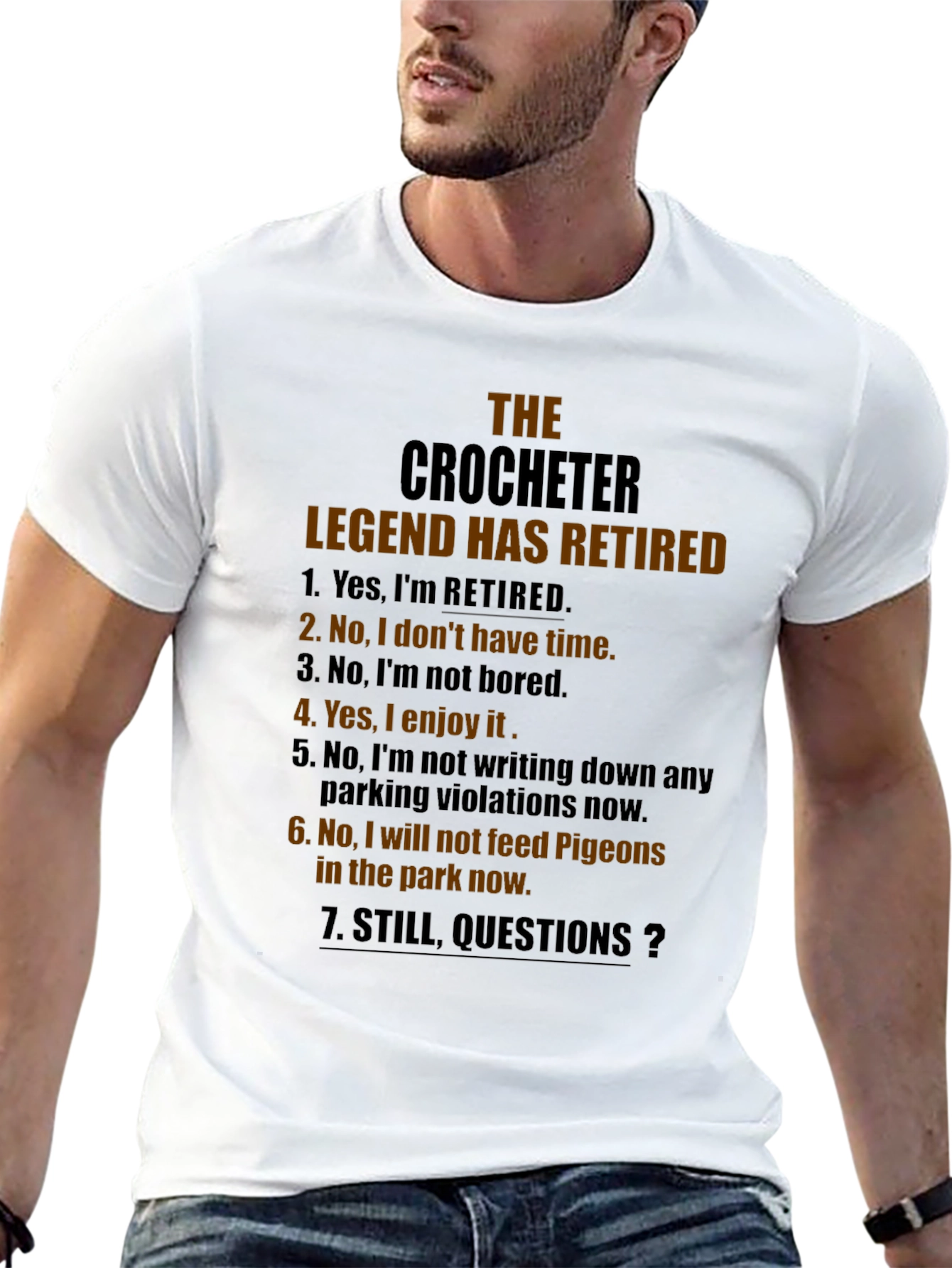 The Crocheter Legend Retired Graphic T-Shirt