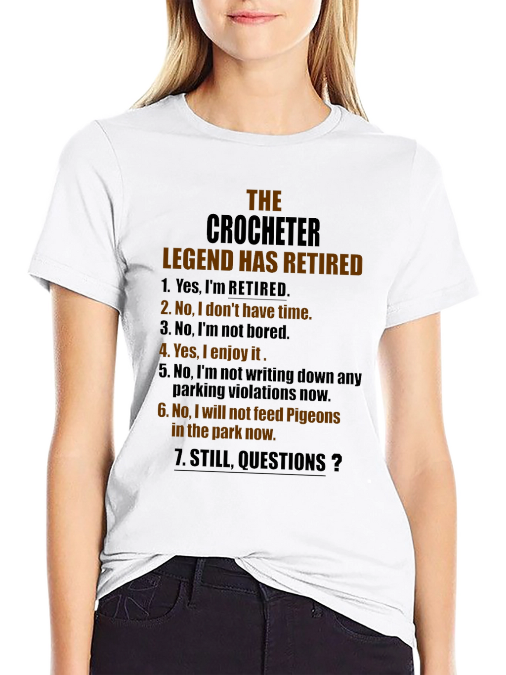 The Crocheter Legend Retired Graphic T-Shirt