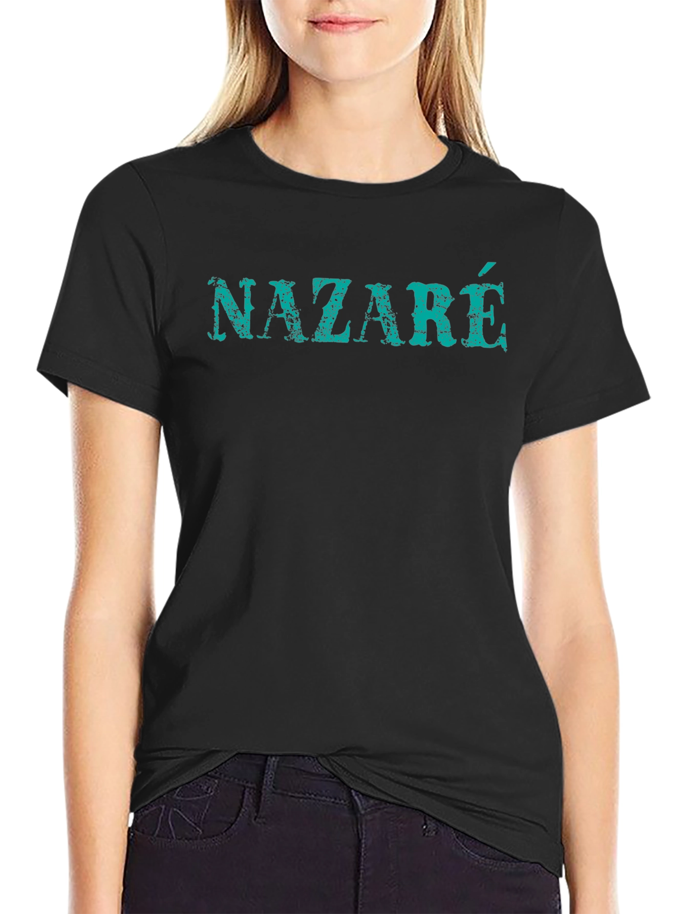 Nazaré Graphic T-Shirt - Black Cotton Tee