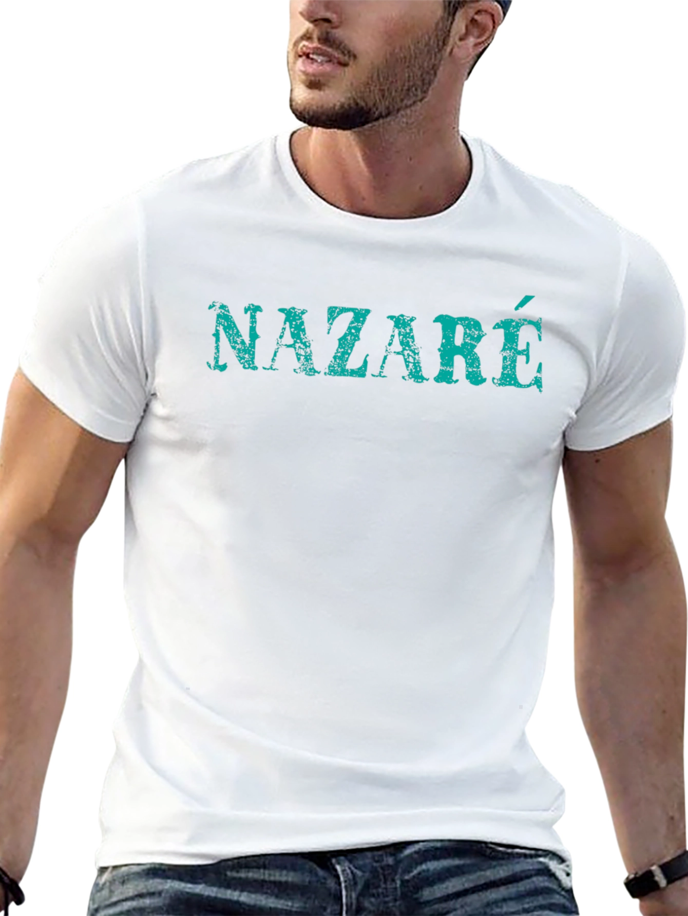 Nazaré Graphic T-Shirt - Black Cotton Tee
