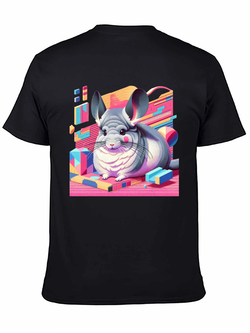 Chinchilla Graphic Tee - Retro Animal T-Shirt
