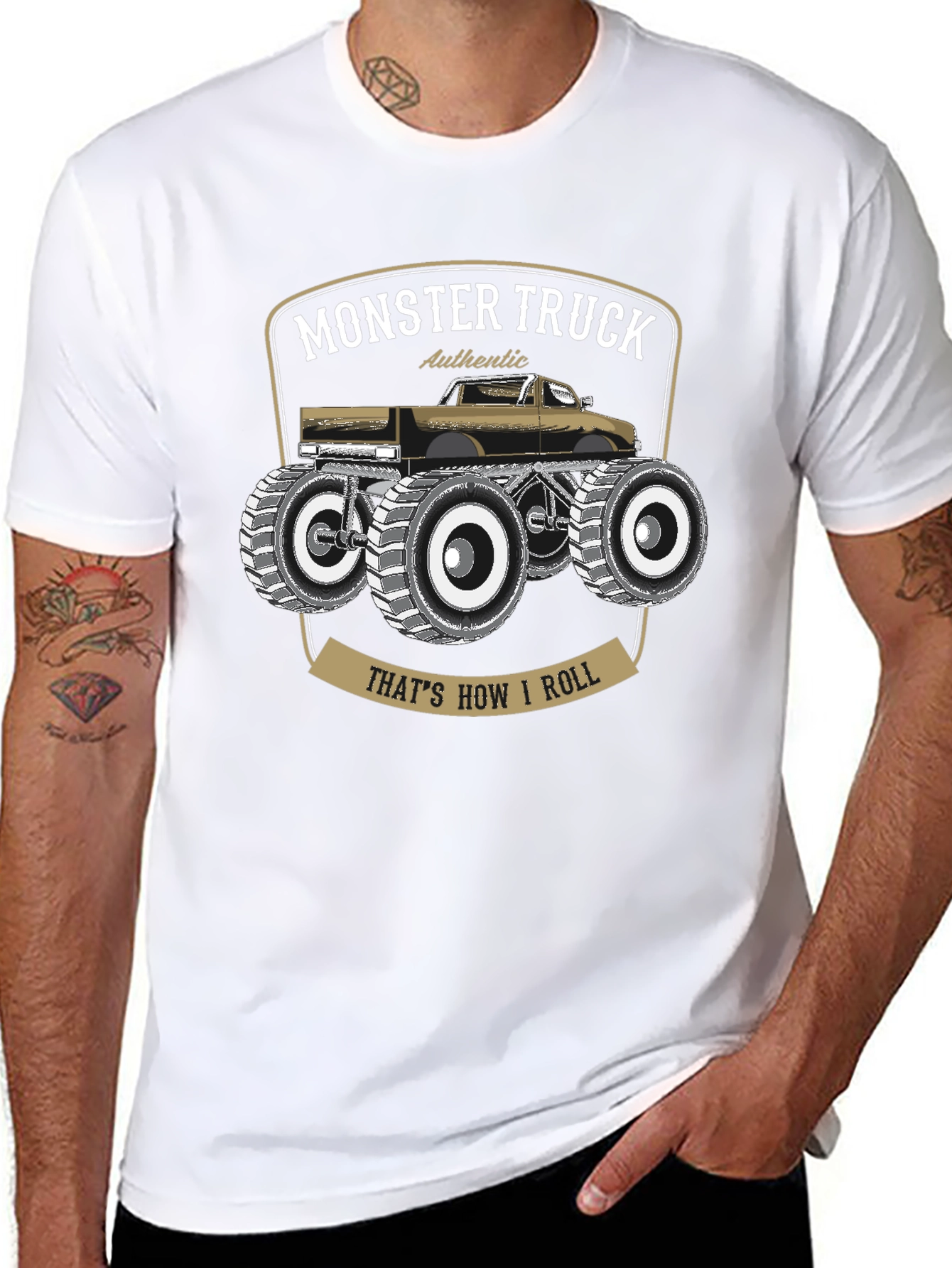 Monster Truck Graphic T-Shirt - Thats How I Roll!