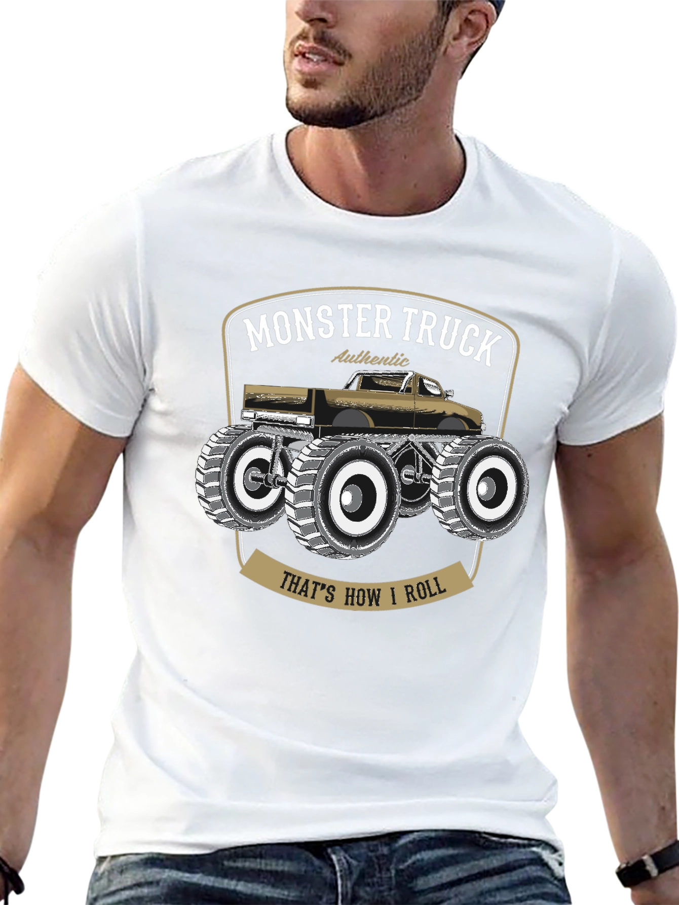 Monster Truck Graphic T-Shirt - Thats How I Roll!