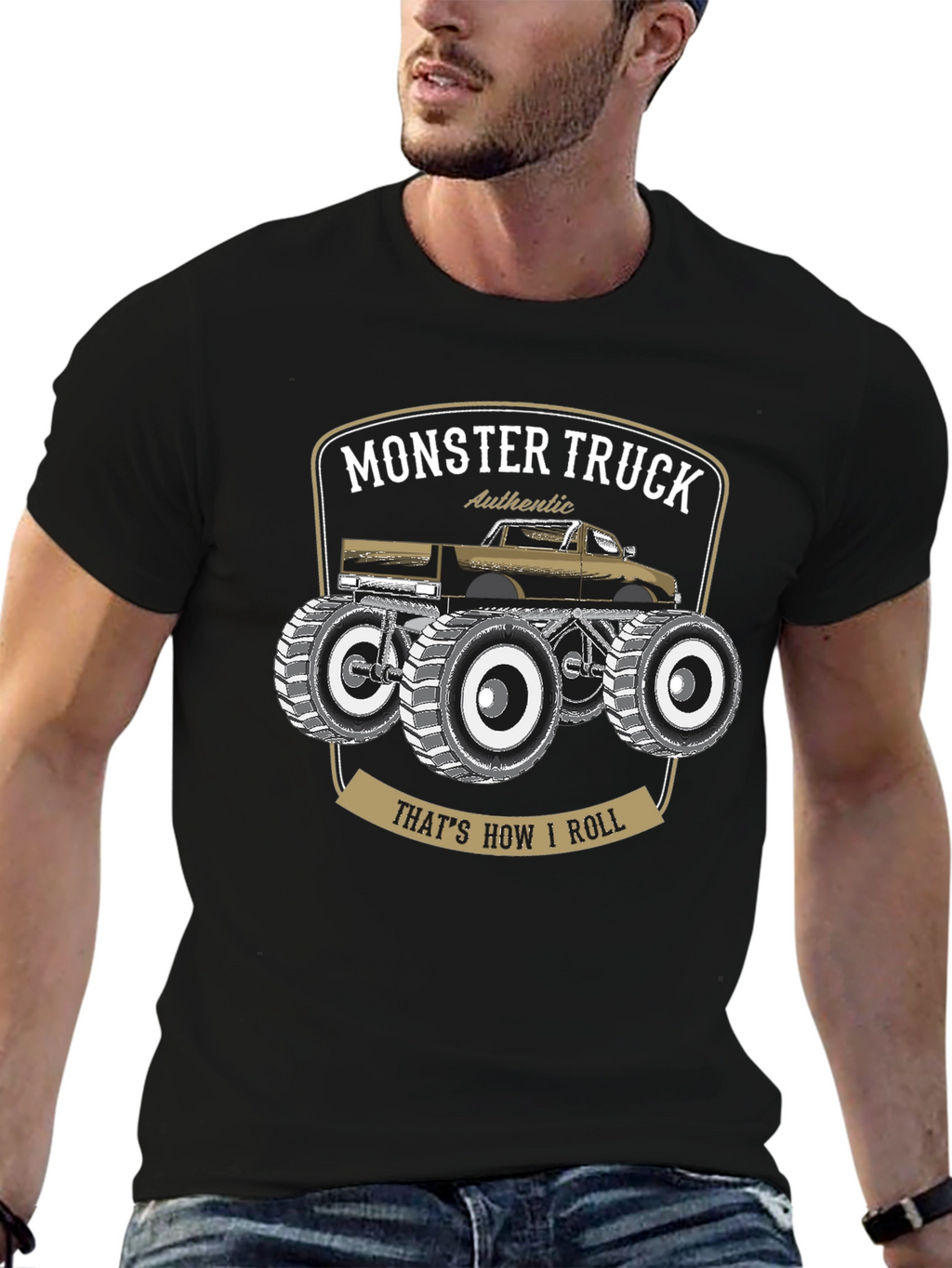 Monster Truck Graphic T-Shirt - Thats How I Roll!