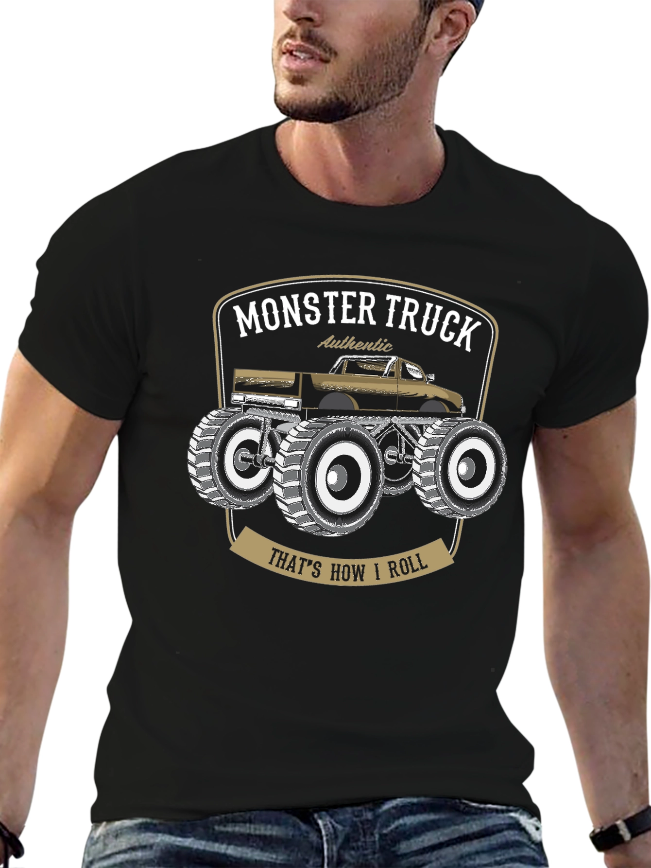 Monster Truck Graphic T-Shirt - Thats How I Roll!
