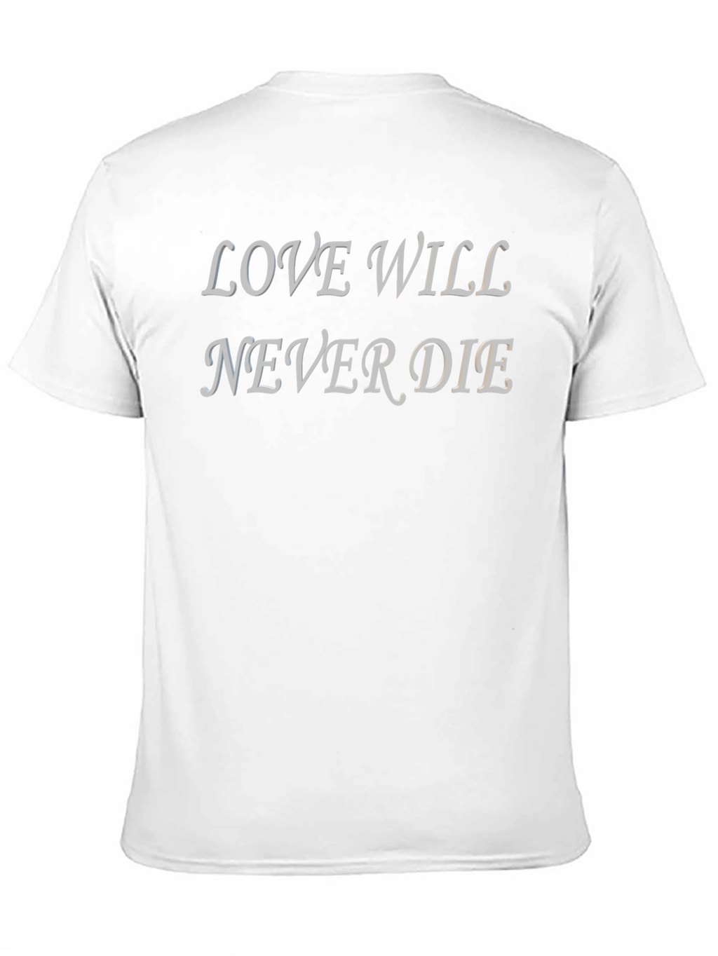 Love Will Never Die Graphic T-Shirt - Black