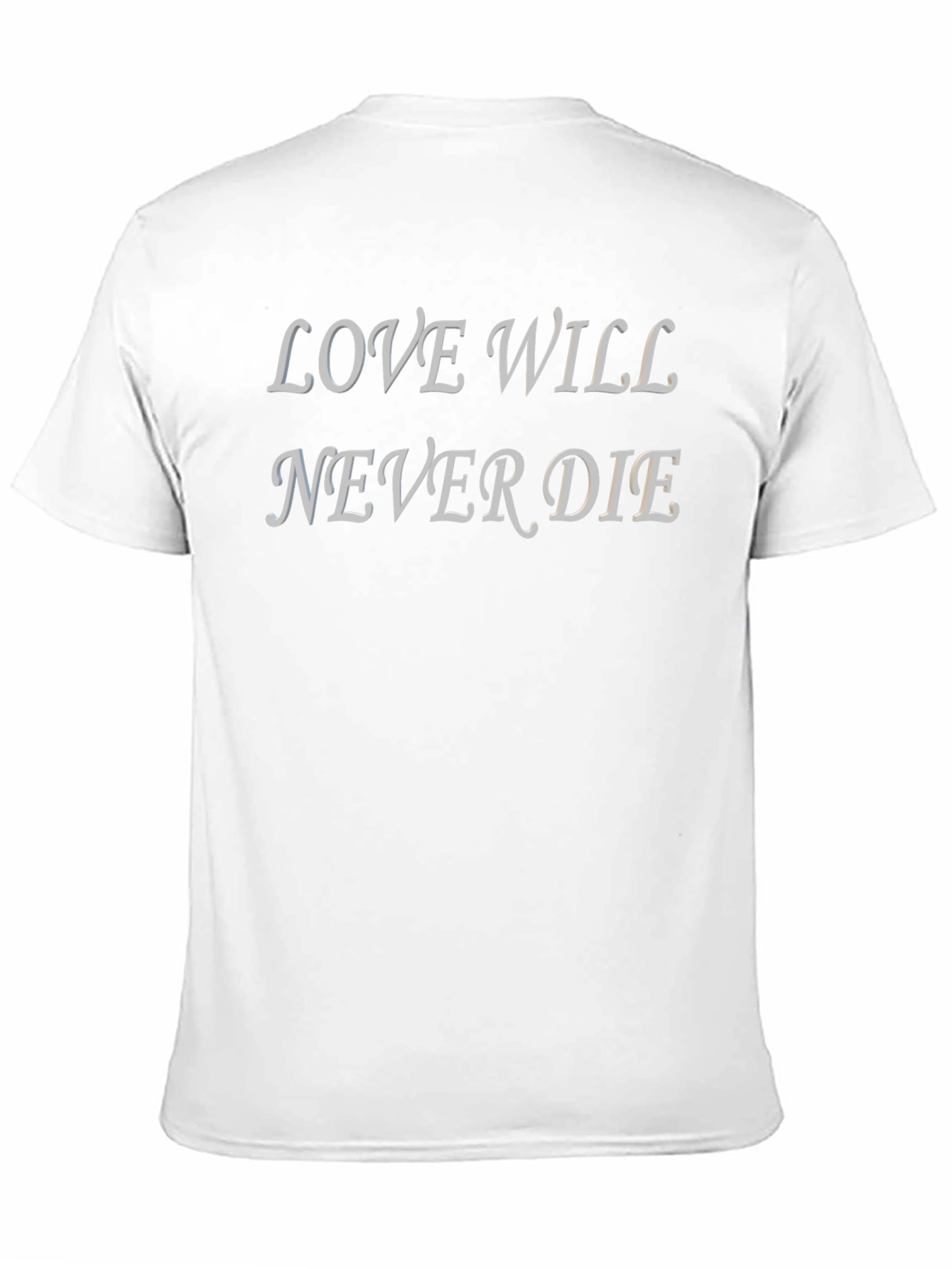 Love Will Never Die Graphic T-Shirt - Black