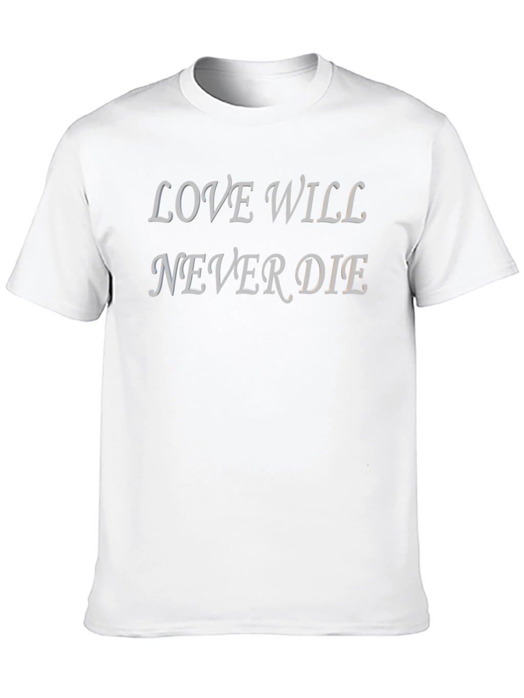 Love Will Never Die Graphic T-Shirt - Black