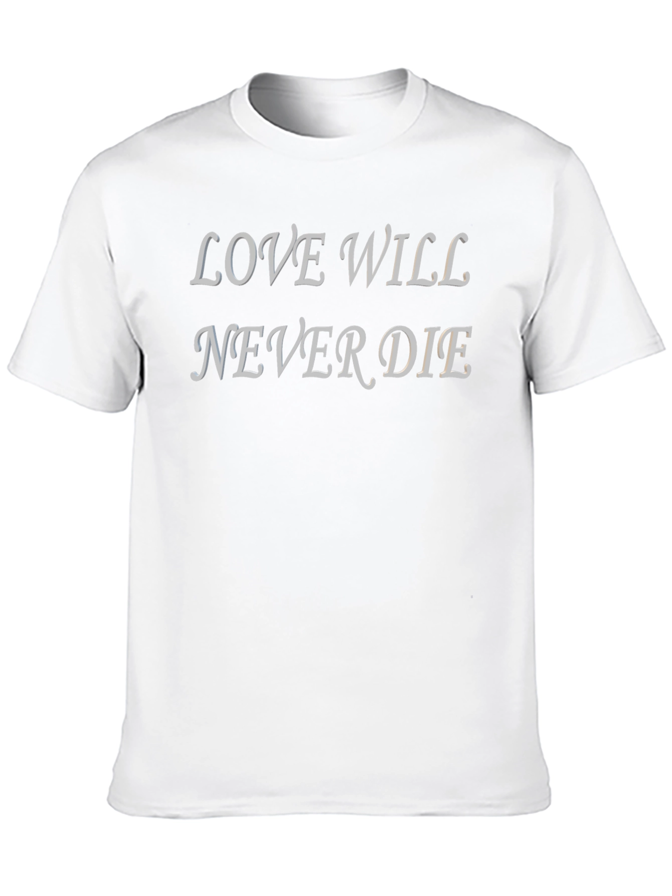 Love Will Never Die Graphic T-Shirt - Black