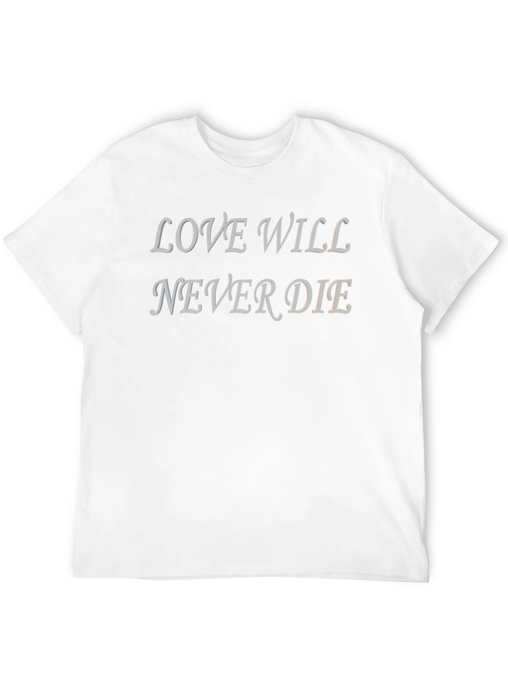 Love Will Never Die Graphic T-Shirt - Black